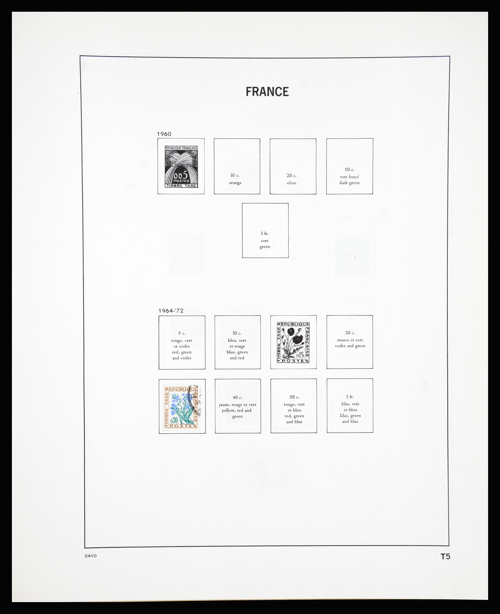 37236 135 - Postzegelverzameling 37236 Frankrijk 1849-1970.