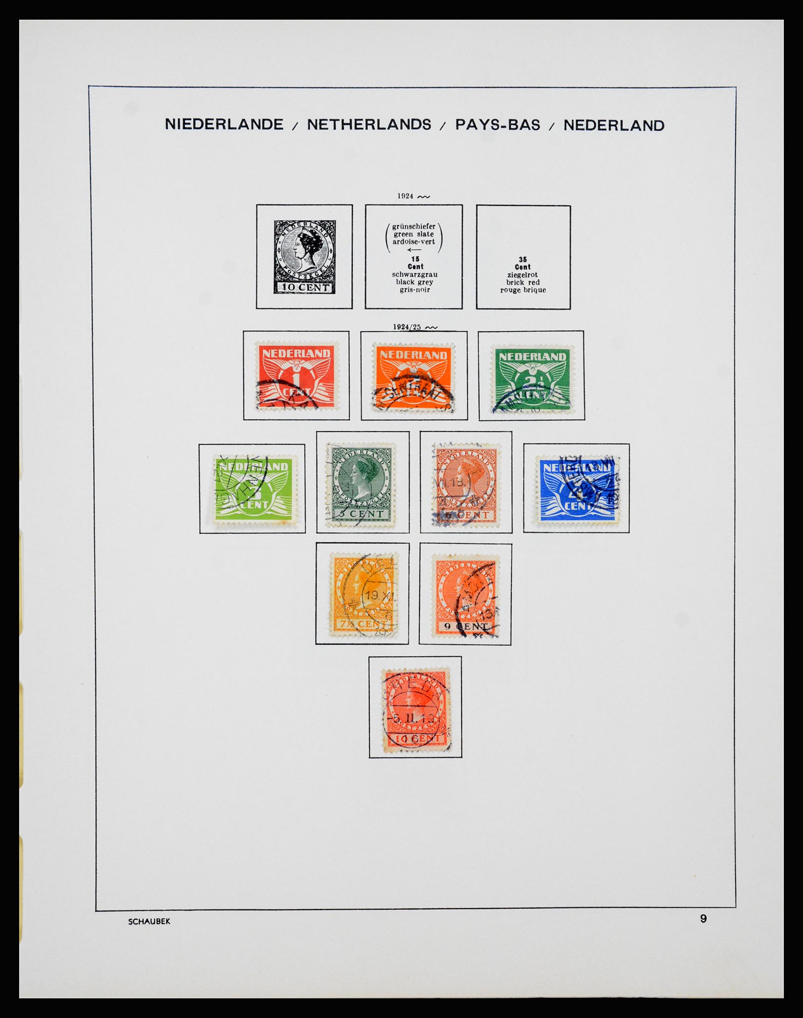 37237 009 - Postzegelverzameling 37237 Nederland 1852-1944.