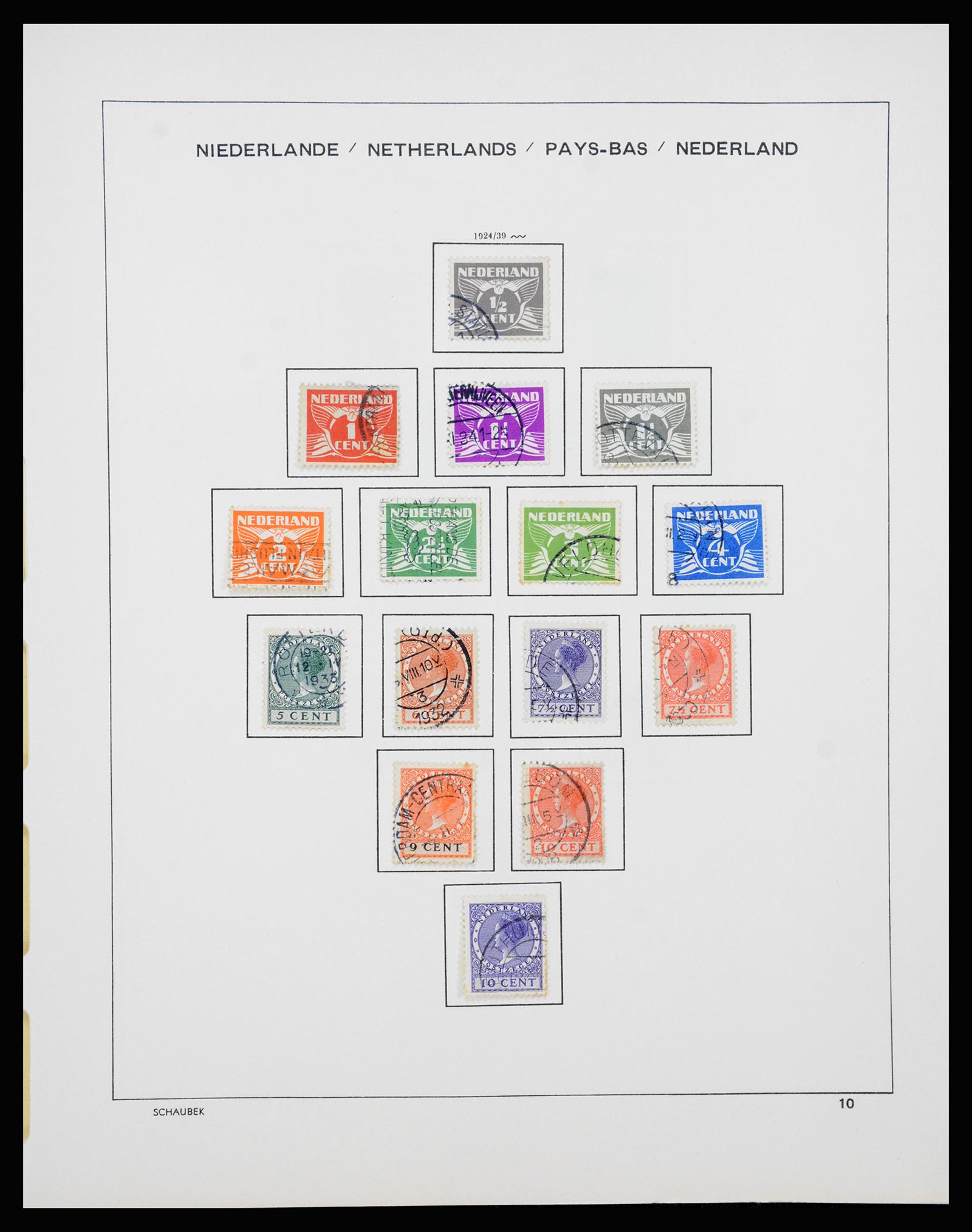 37237 011 - Postzegelverzameling 37237 Nederland 1852-1944.