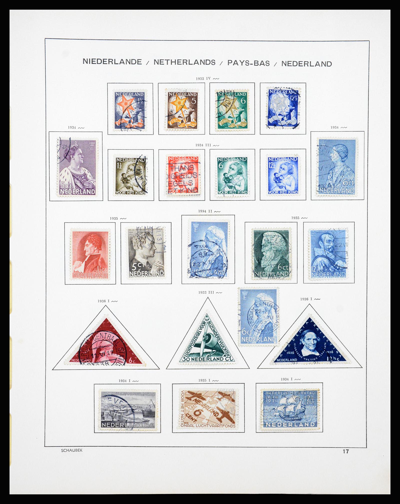 37237 016 - Postzegelverzameling 37237 Nederland 1852-1944.