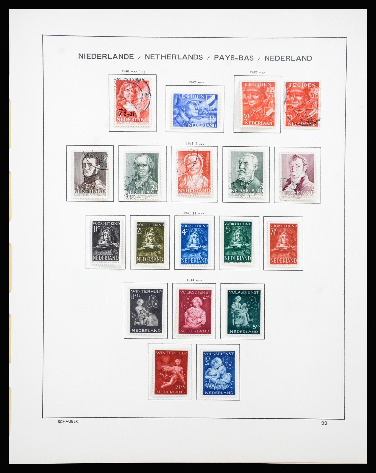 37237 022 - Stamp collection 37237 Netherlands 1852-1944.