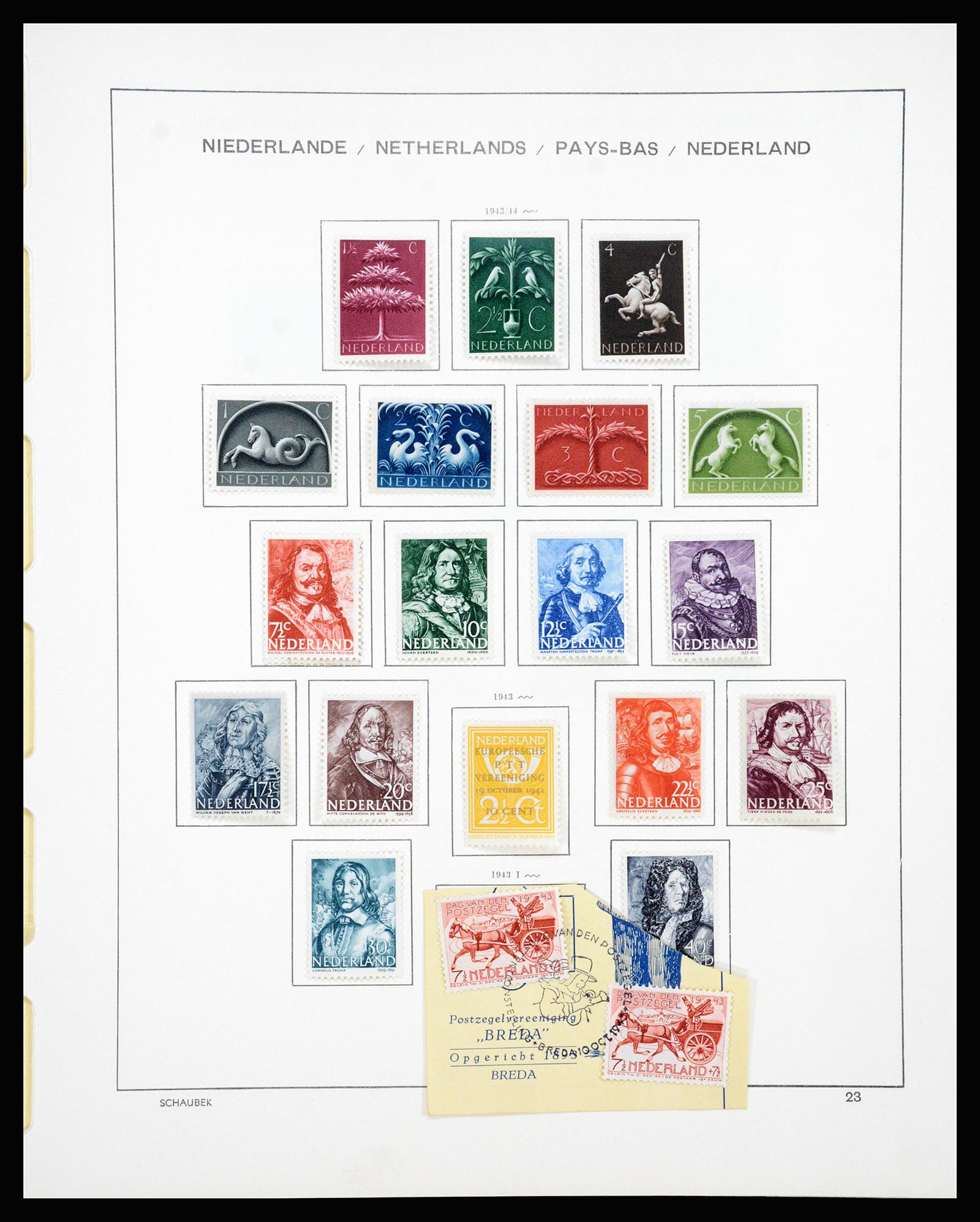 37237 023 - Stamp collection 37237 Netherlands 1852-1944.