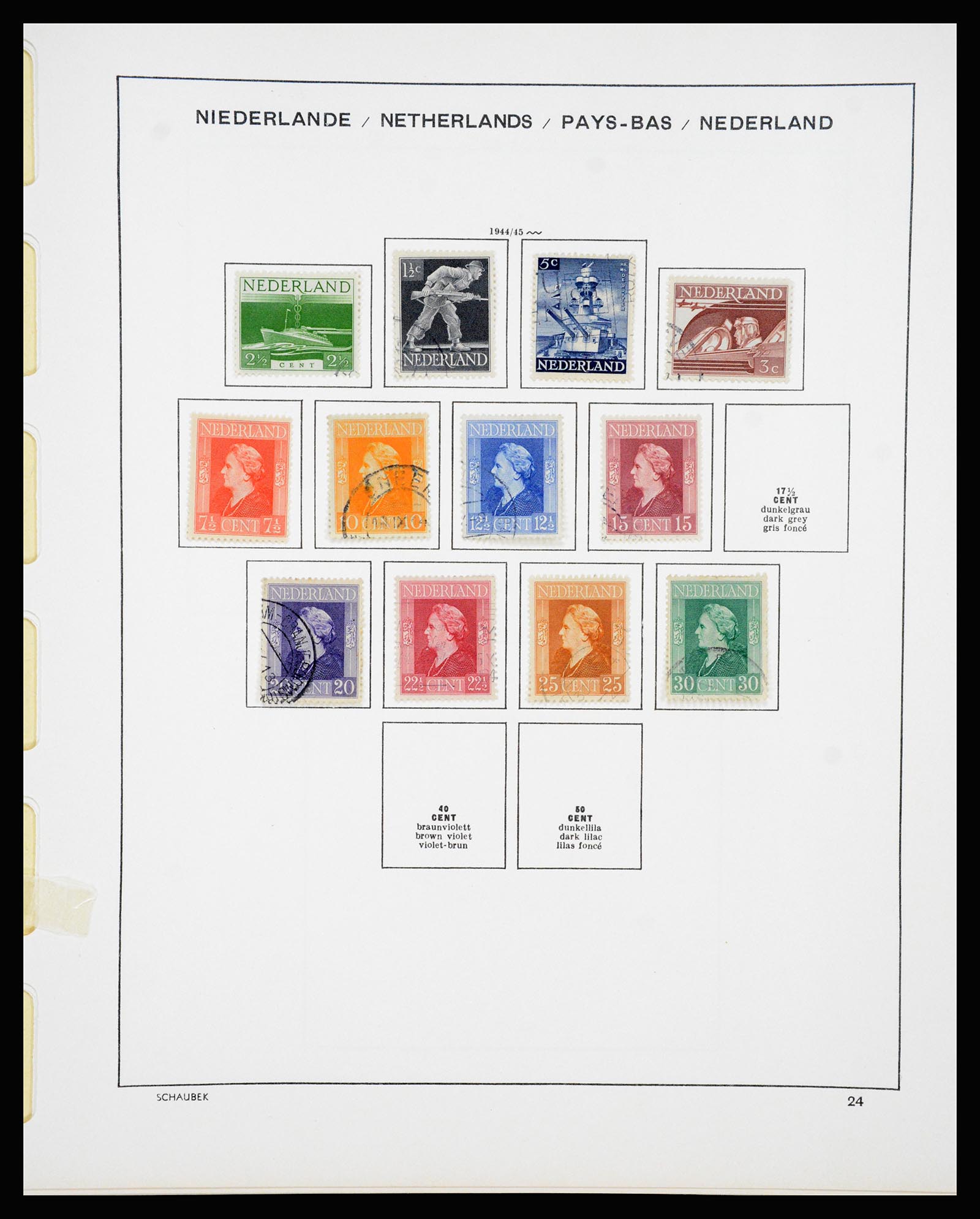 37237 024 - Stamp collection 37237 Netherlands 1852-1944.