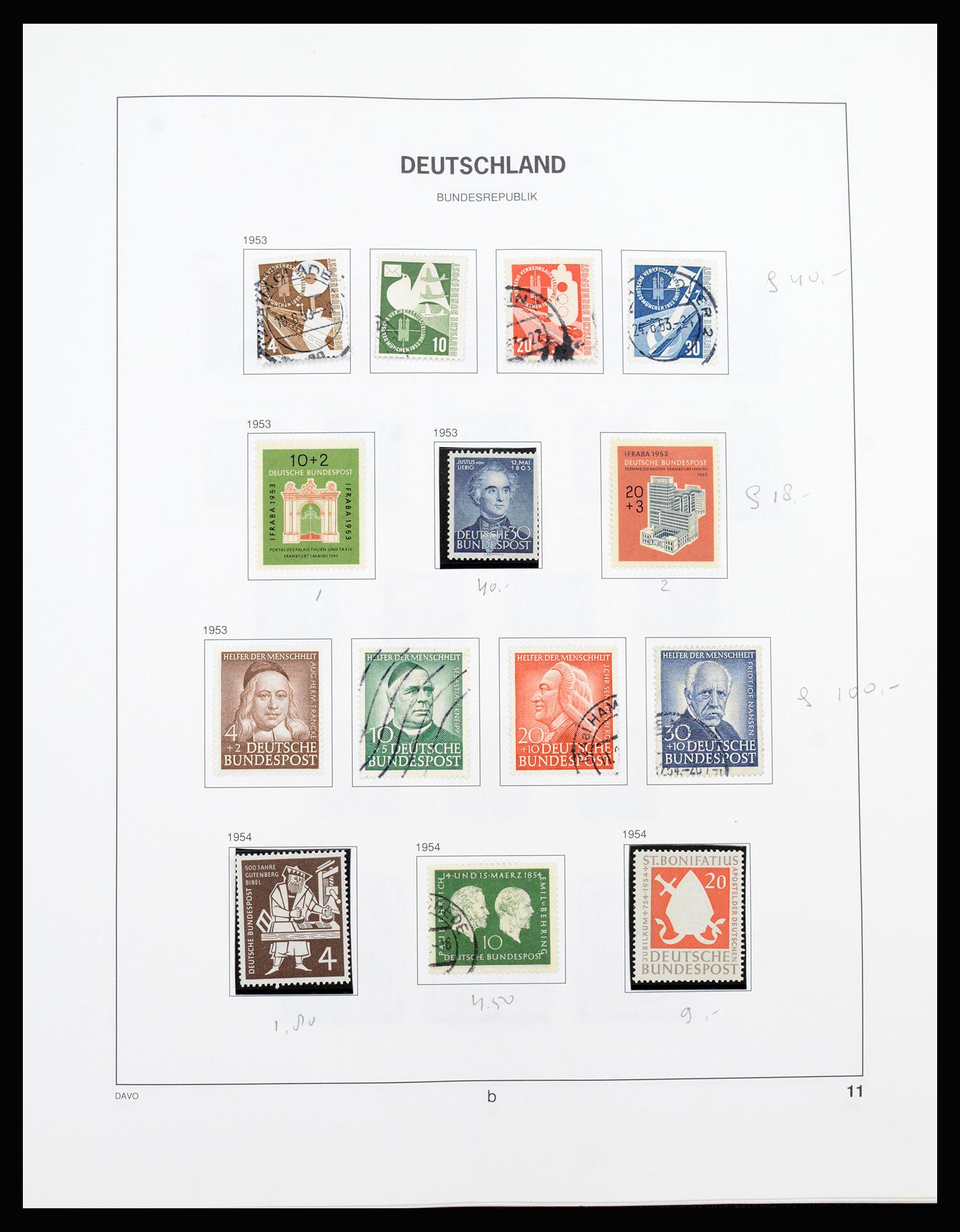 37238 005 - Postzegelverzameling 37238 Bundespost 1949-1996.
