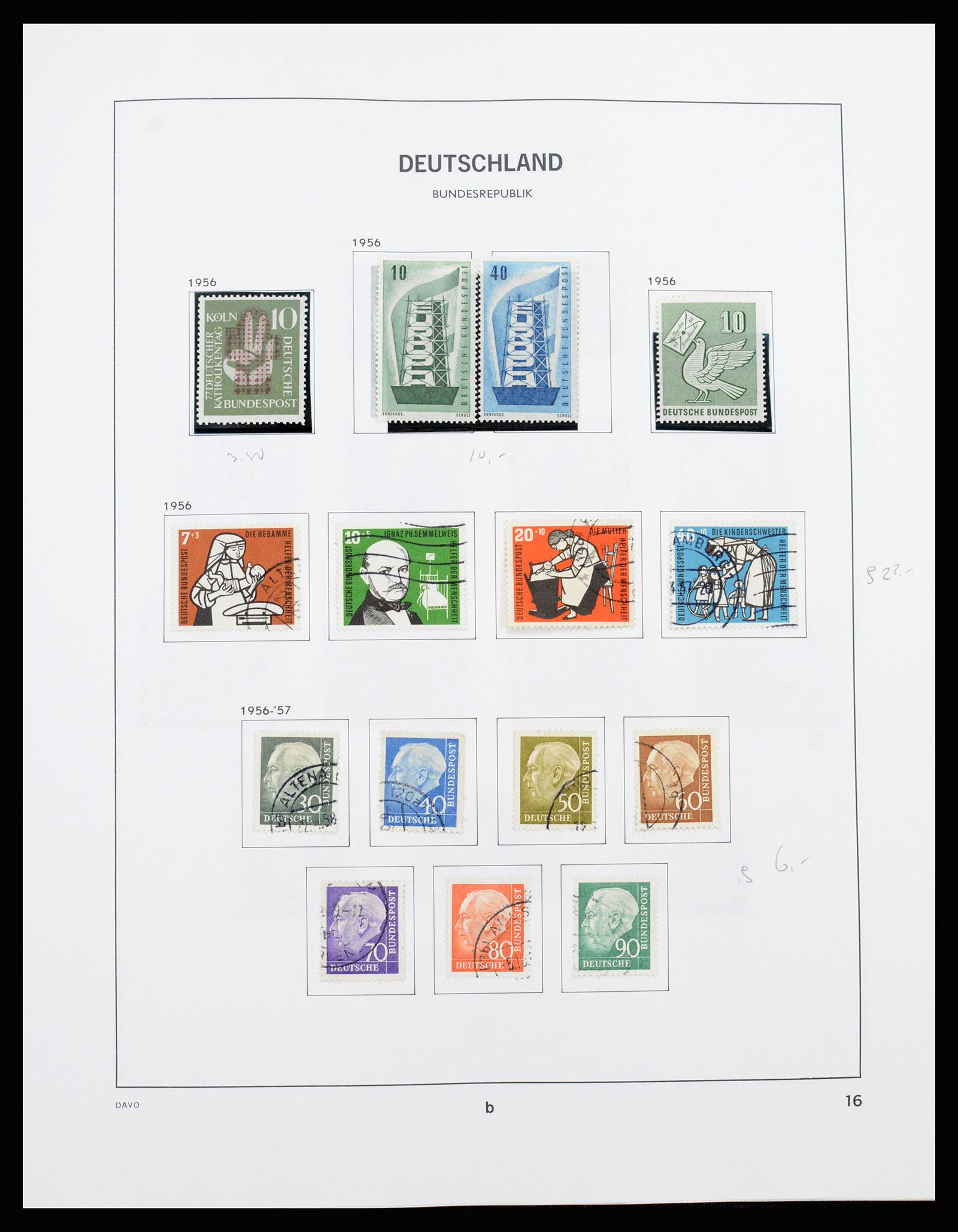 37238 010 - Stamp collection 37238 Bundespost 1949-1996.