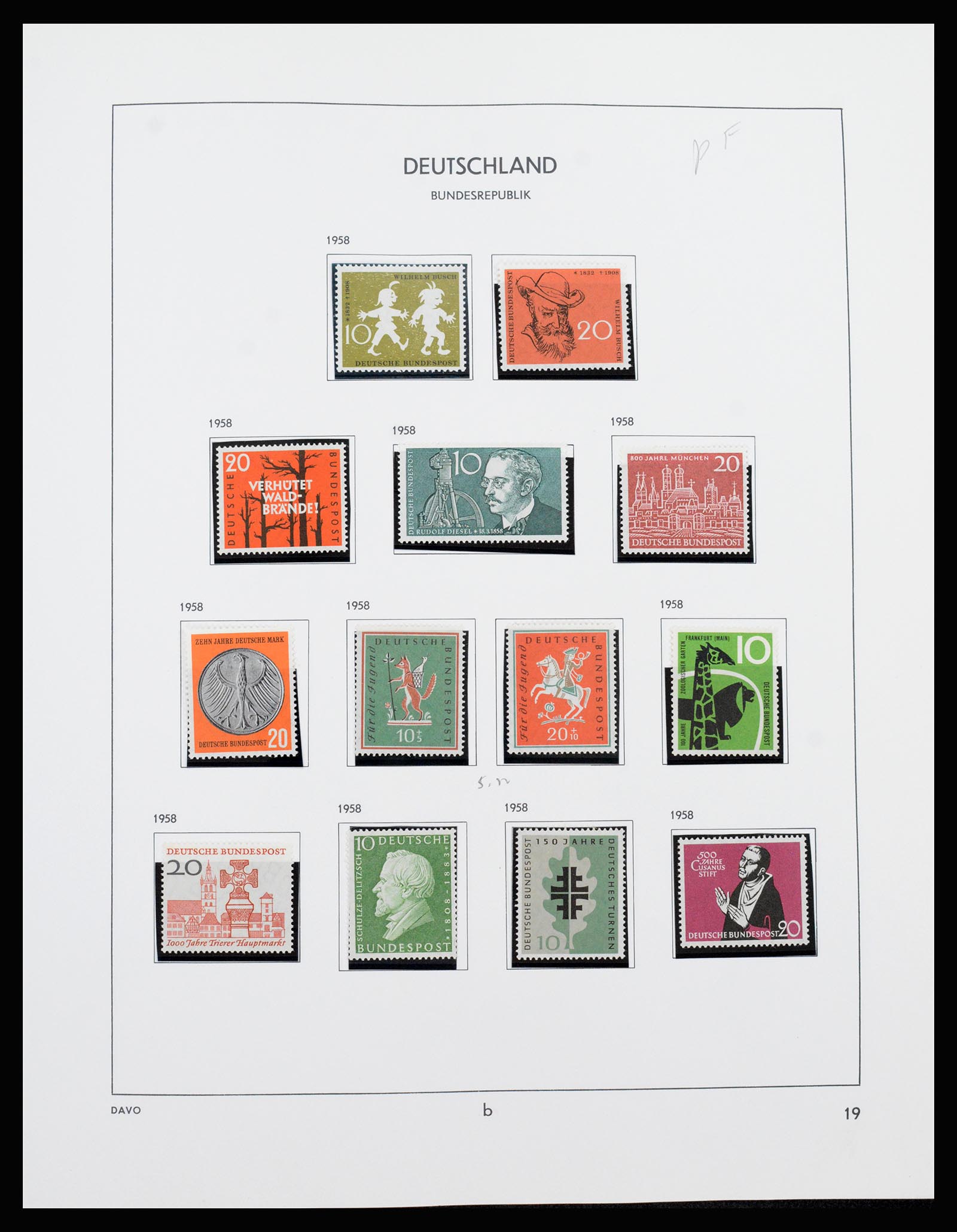 37238 013 - Stamp collection 37238 Bundespost 1949-1996.