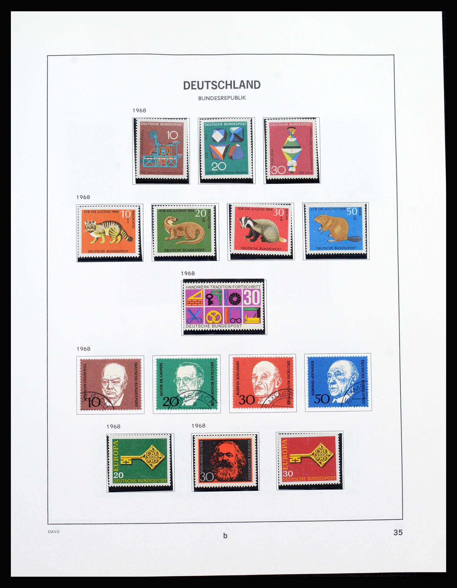 37238 031 - Postzegelverzameling 37238 Bundespost 1949-1996.