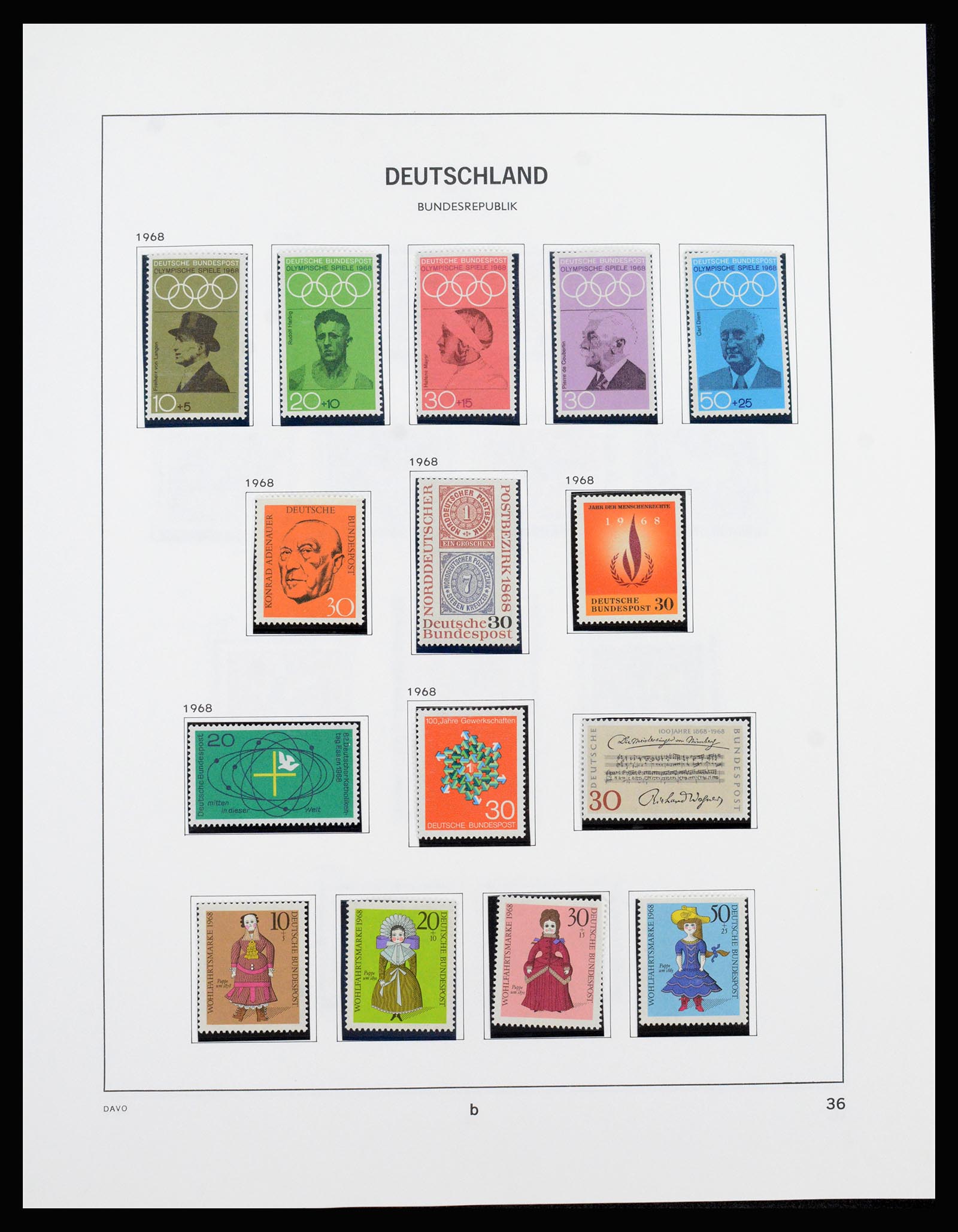 37238 032 - Postzegelverzameling 37238 Bundespost 1949-1996.