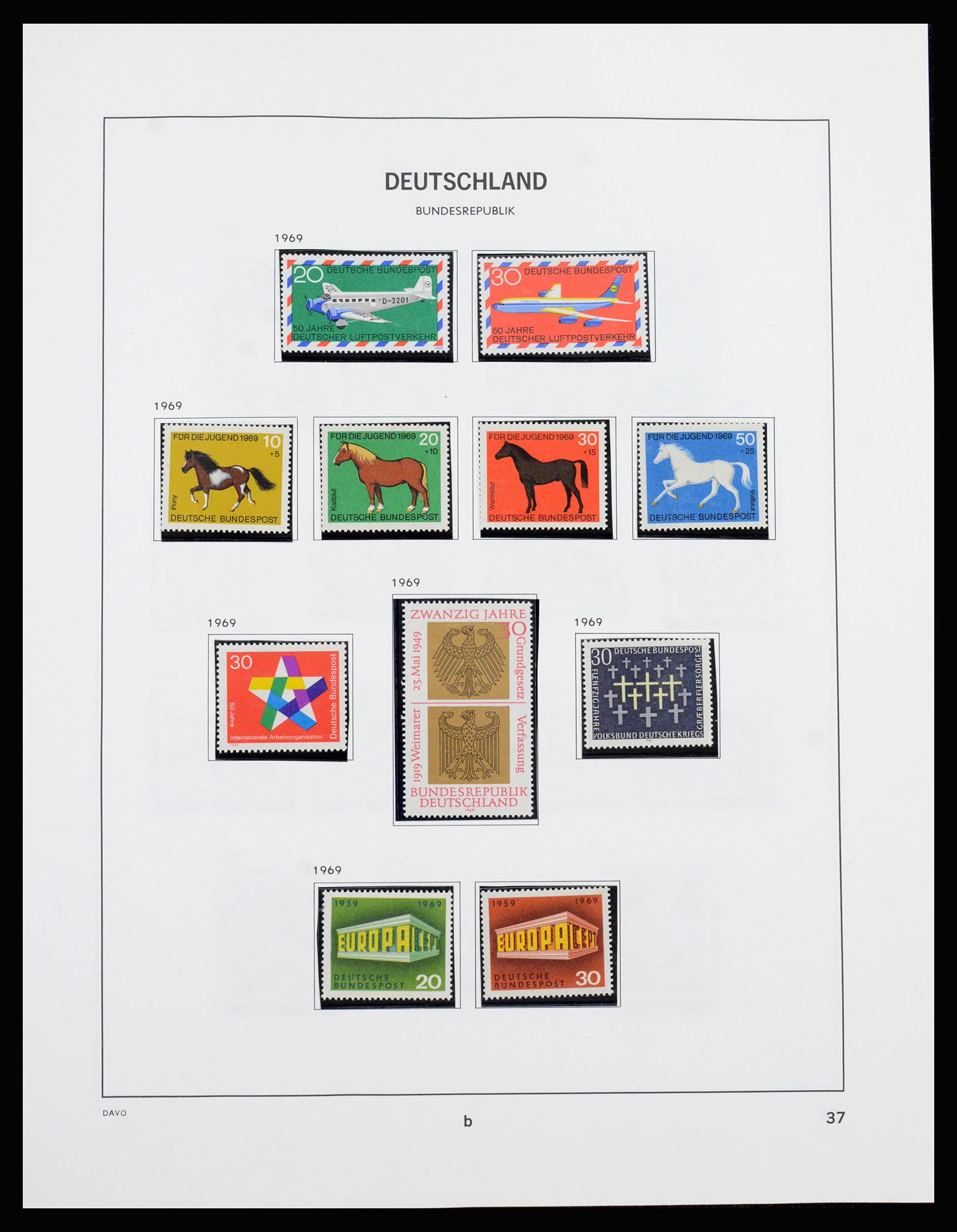 37238 033 - Postzegelverzameling 37238 Bundespost 1949-1996.