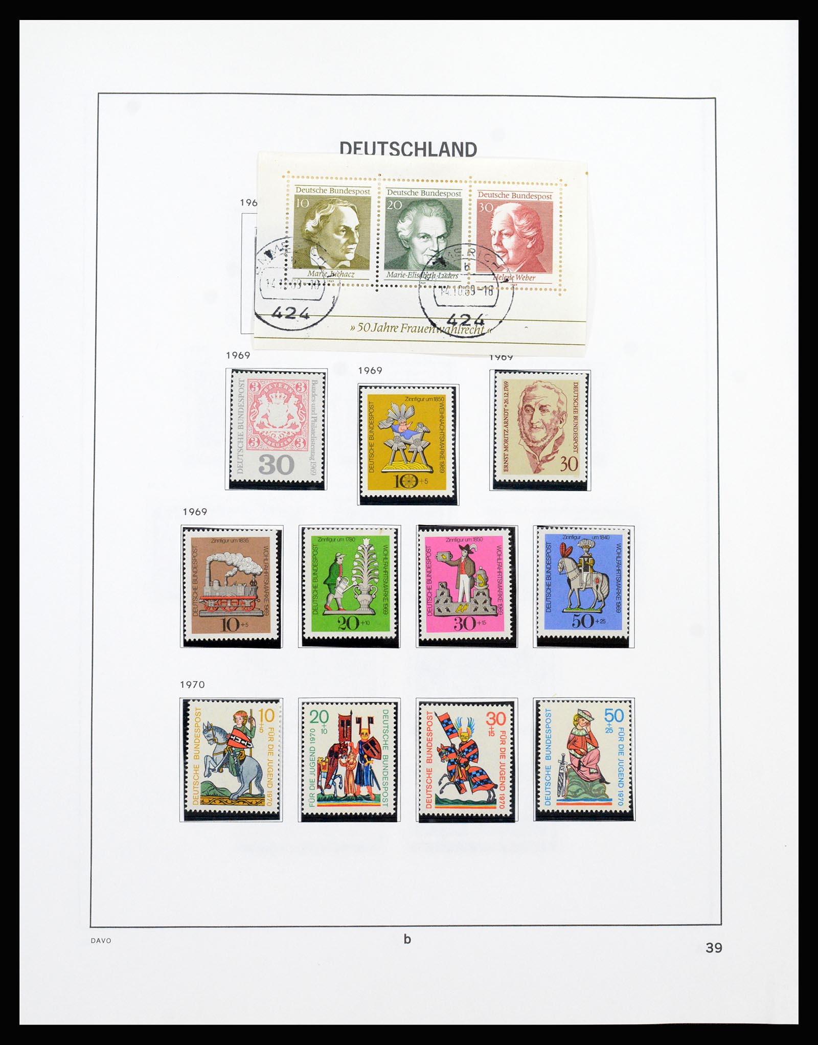 37238 035 - Postzegelverzameling 37238 Bundespost 1949-1996.
