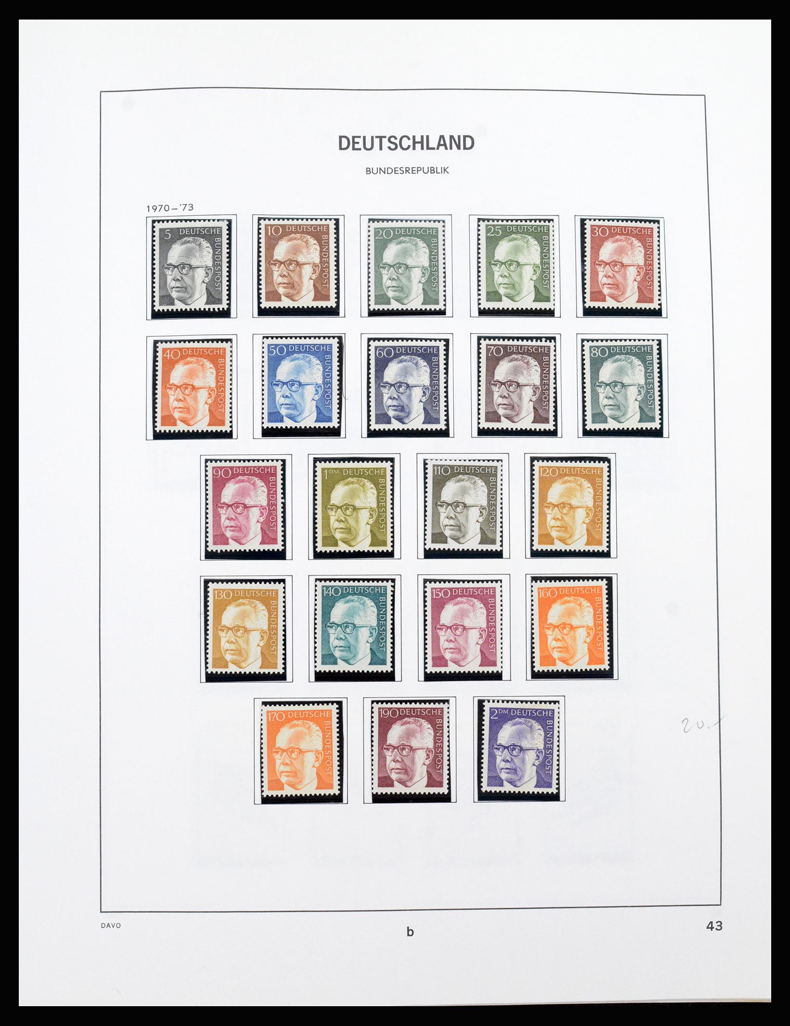 37238 039 - Postzegelverzameling 37238 Bundespost 1949-1996.