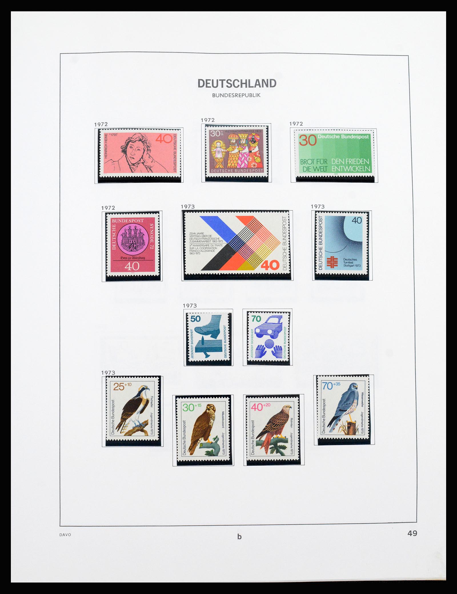 37238 045 - Postzegelverzameling 37238 Bundespost 1949-1996.