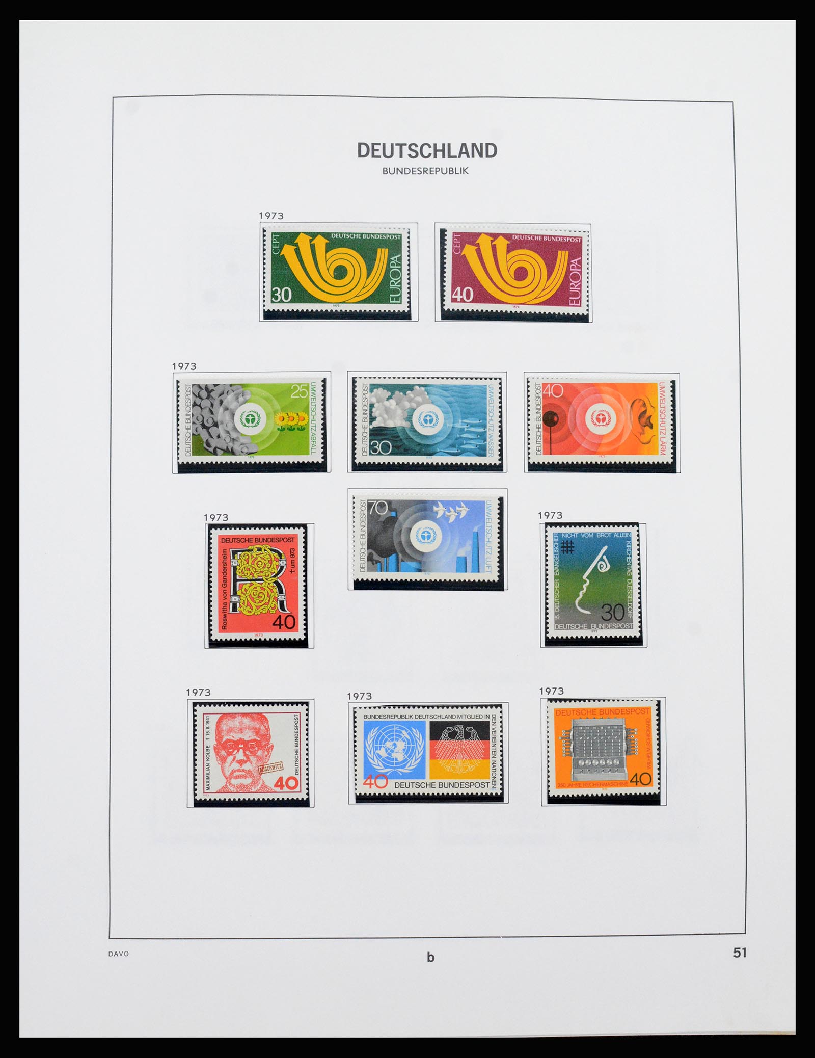 37238 047 - Postzegelverzameling 37238 Bundespost 1949-1996.