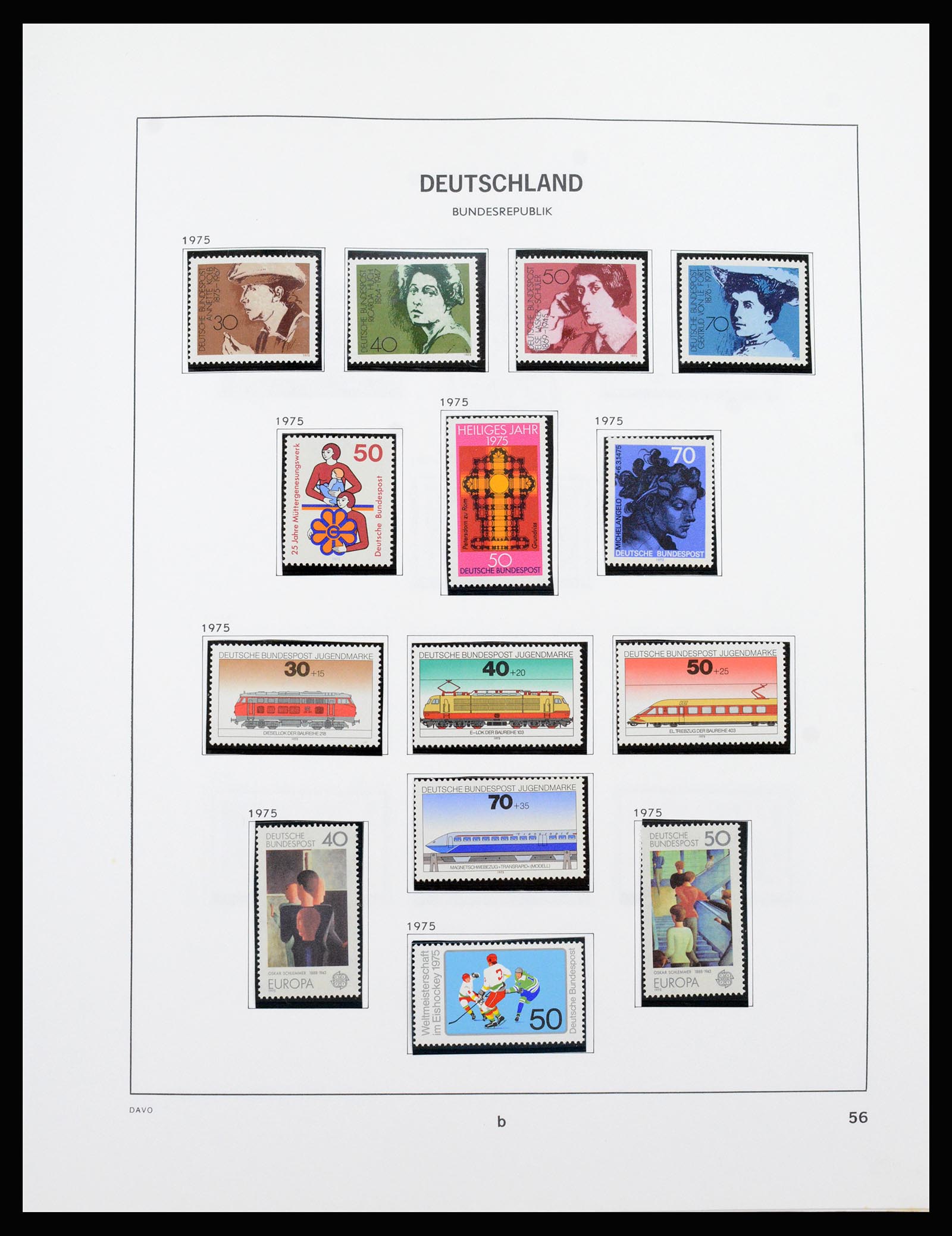37238 053 - Postzegelverzameling 37238 Bundespost 1949-1996.