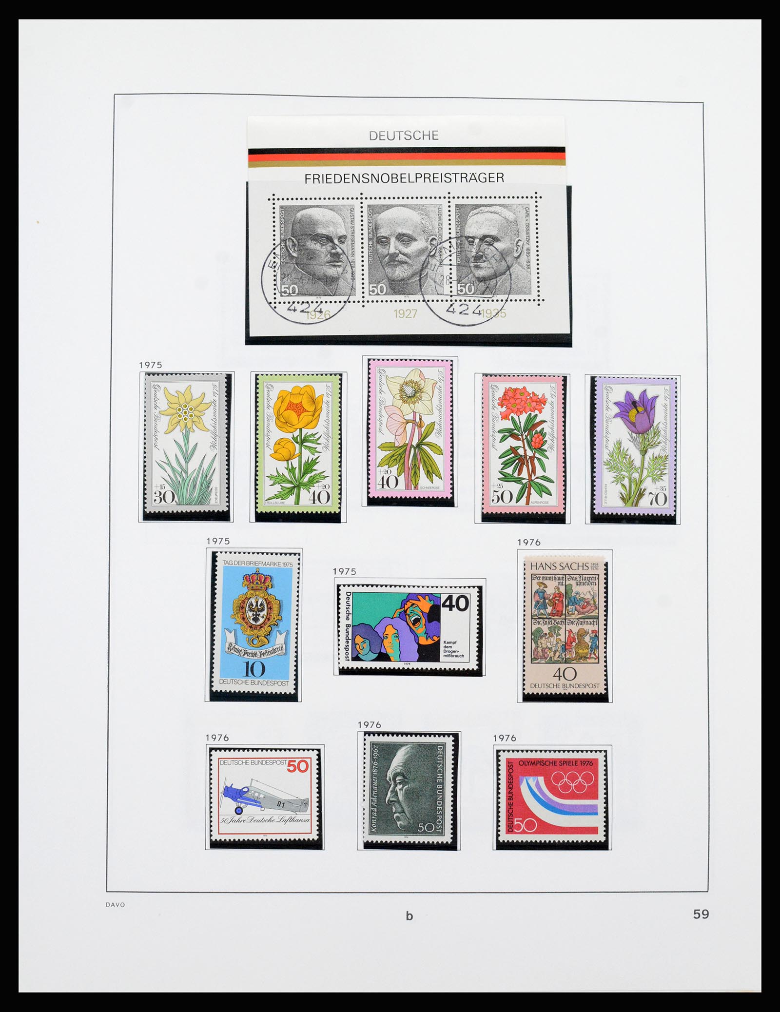 37238 056 - Postzegelverzameling 37238 Bundespost 1949-1996.