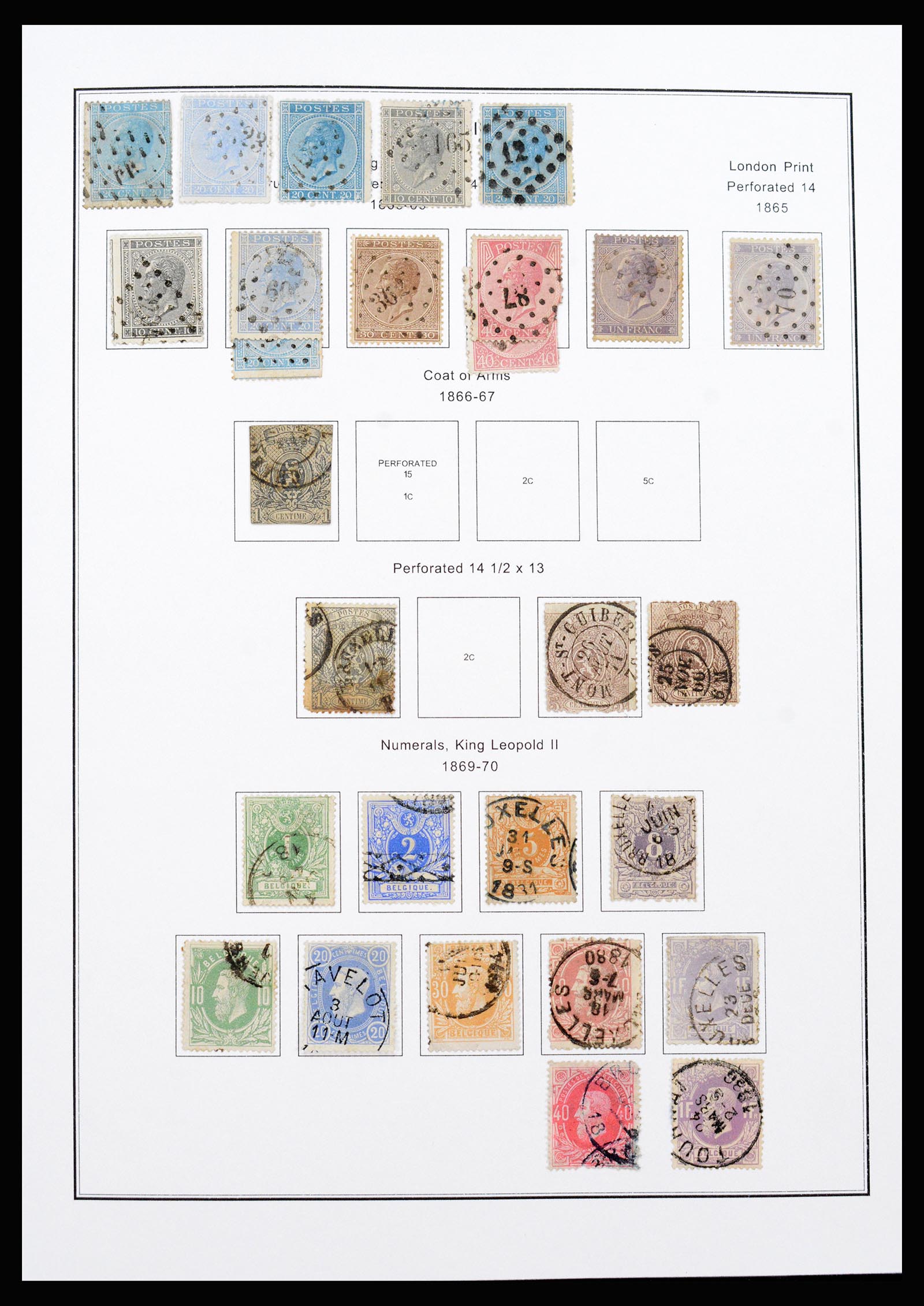 37240 002 - Stamp collection 37240 Belgium 1849-1996.
