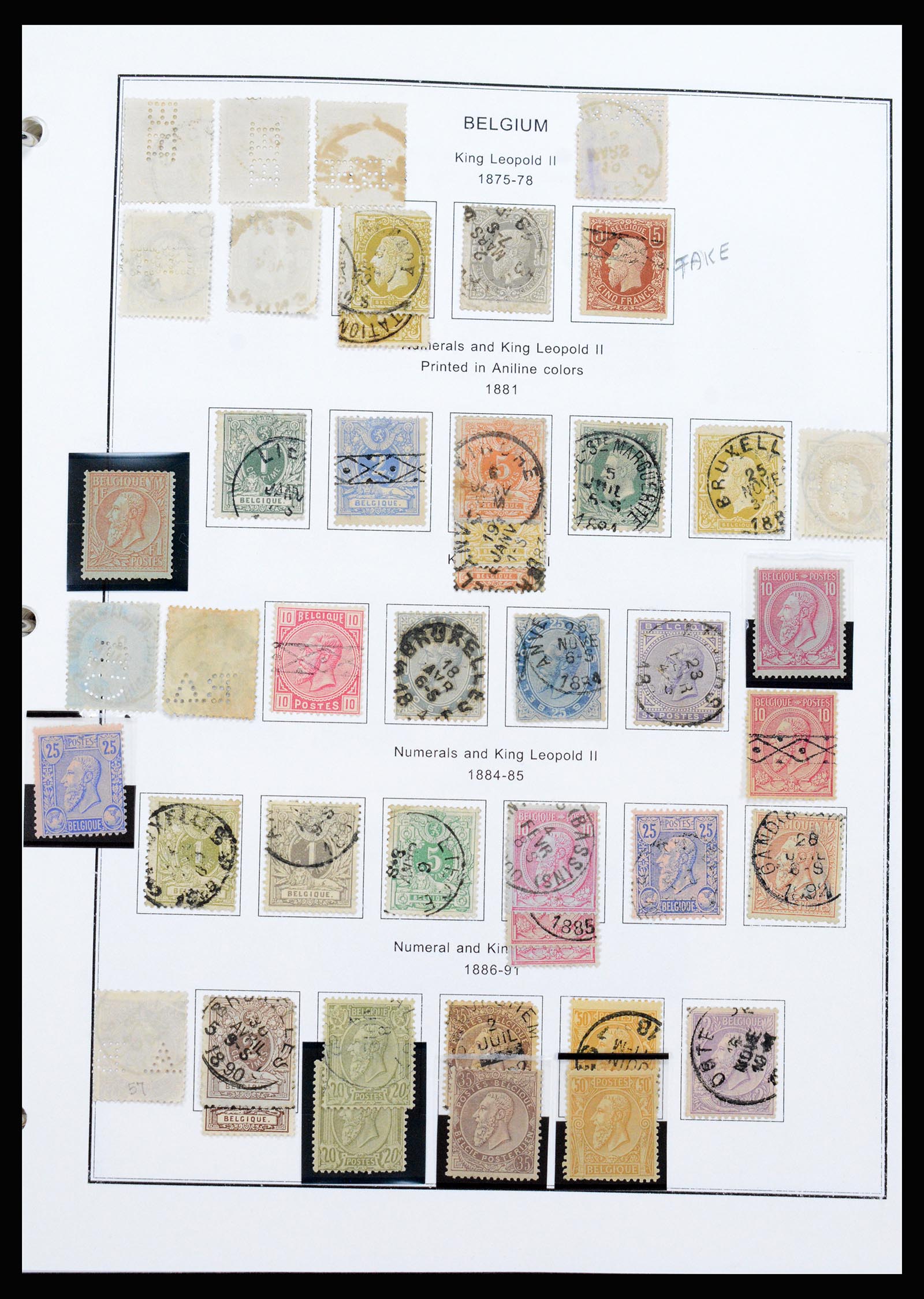 37240 005 - Postzegelverzameling 37240 België 1849-1996.