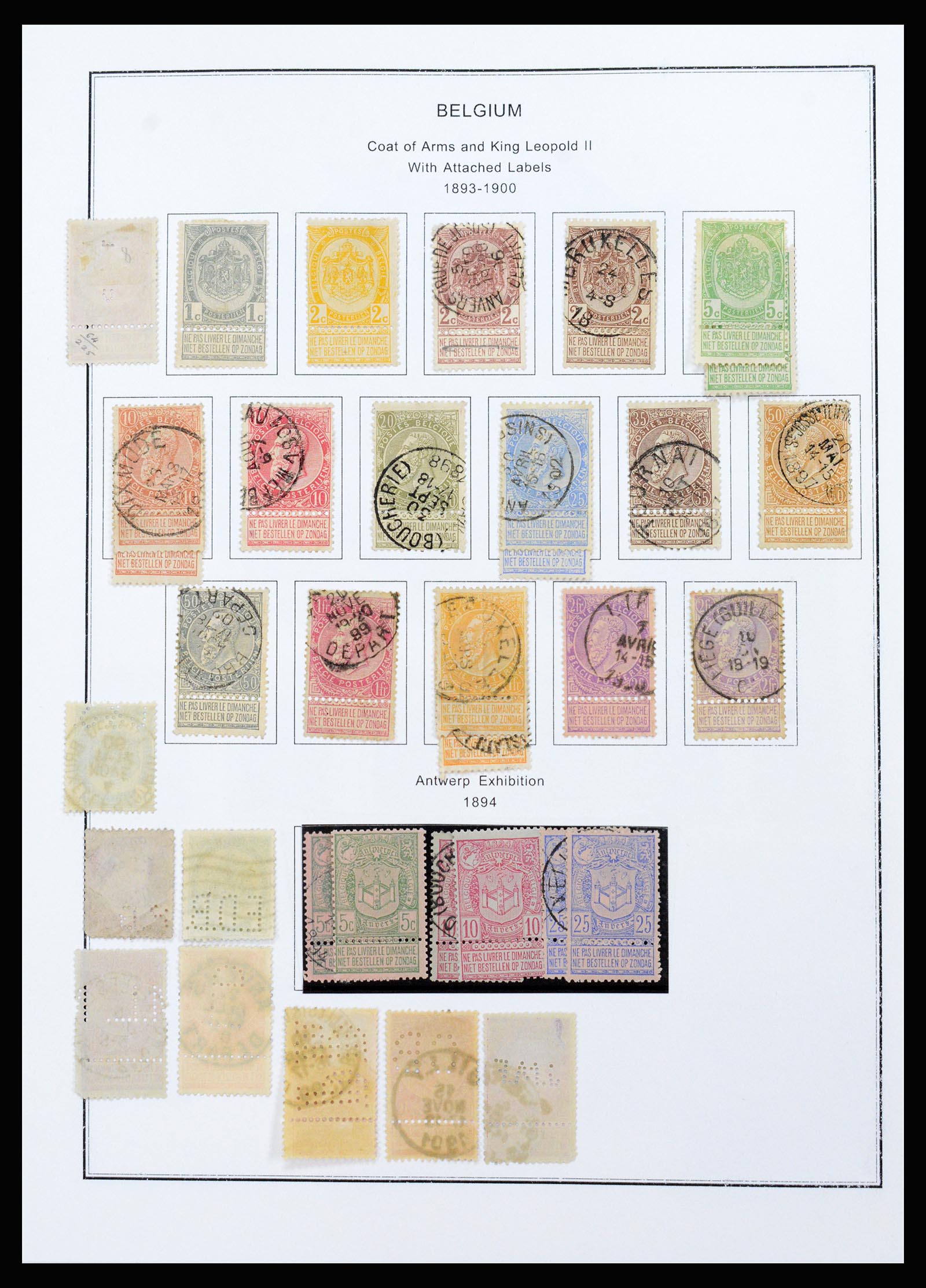37240 006 - Stamp collection 37240 Belgium 1849-1996.