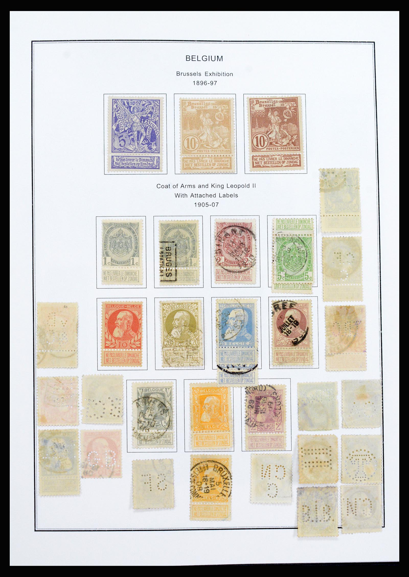 37240 008 - Stamp collection 37240 Belgium 1849-1996.