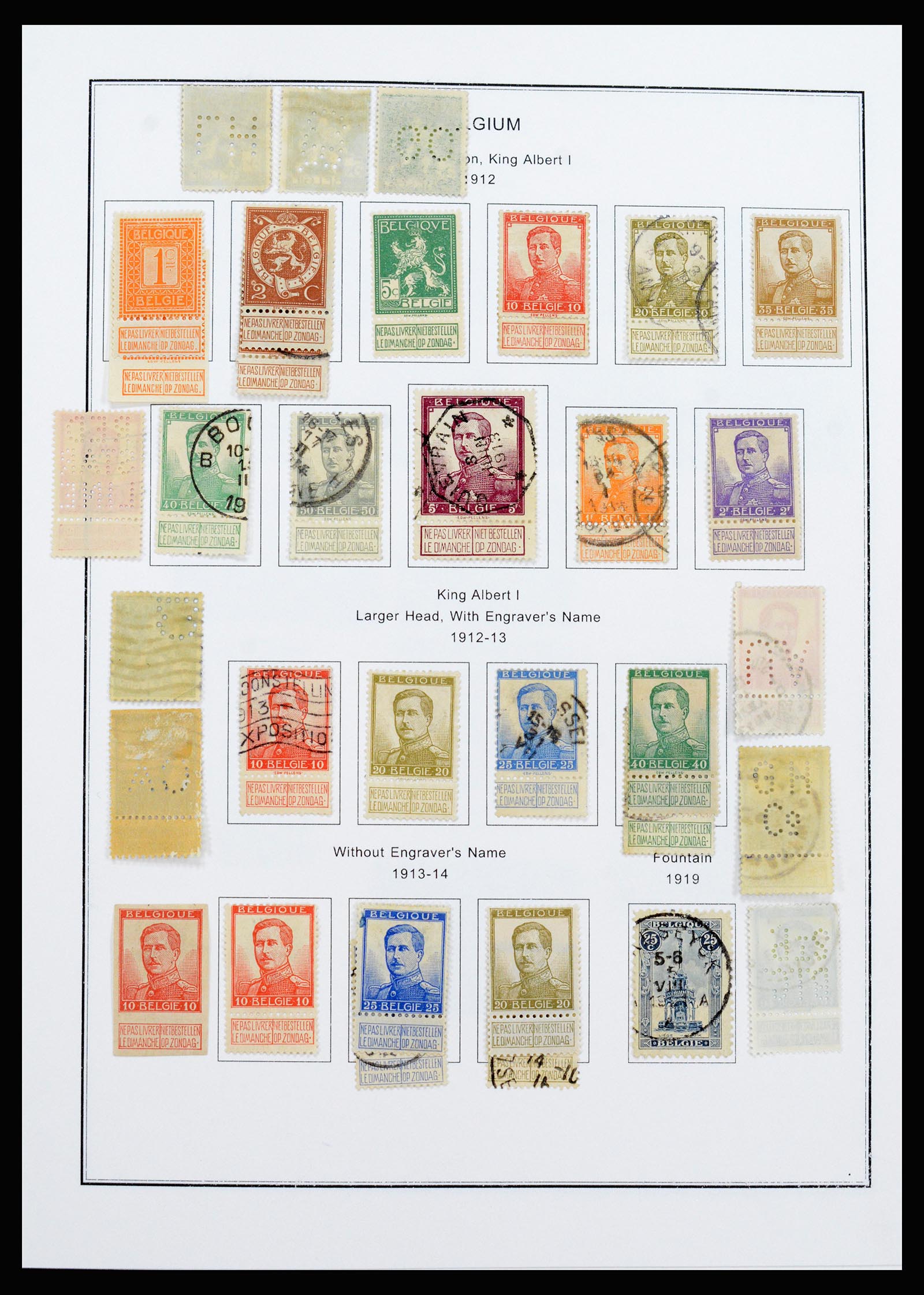 37240 010 - Stamp collection 37240 Belgium 1849-1996.