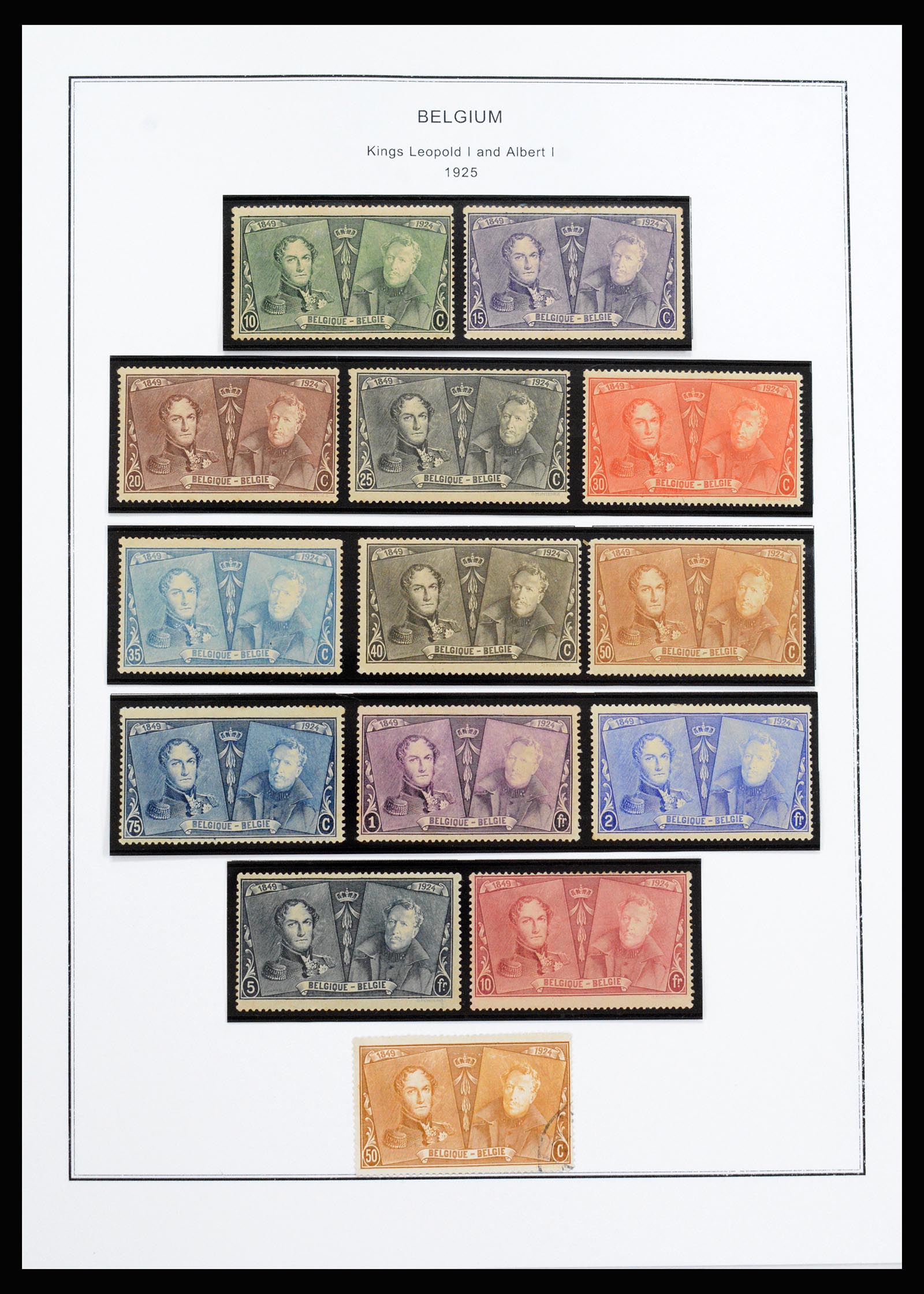 37240 017 - Stamp collection 37240 Belgium 1849-1996.