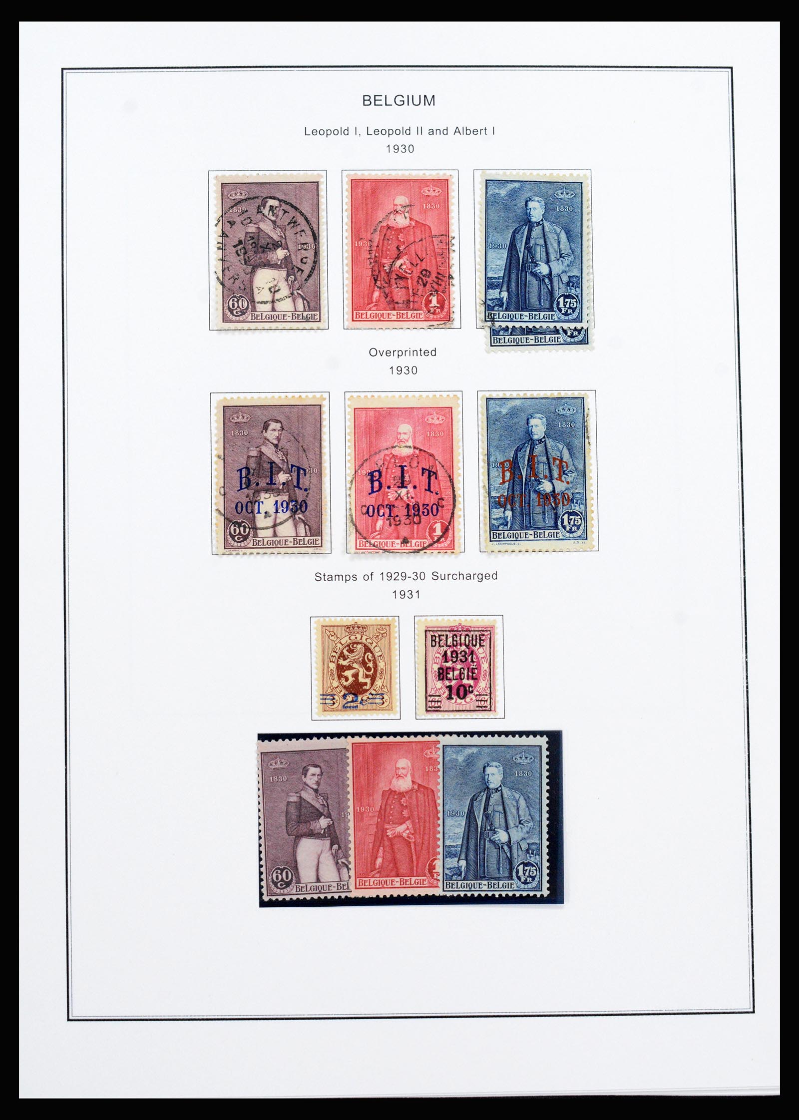 37240 020 - Stamp collection 37240 Belgium 1849-1996.