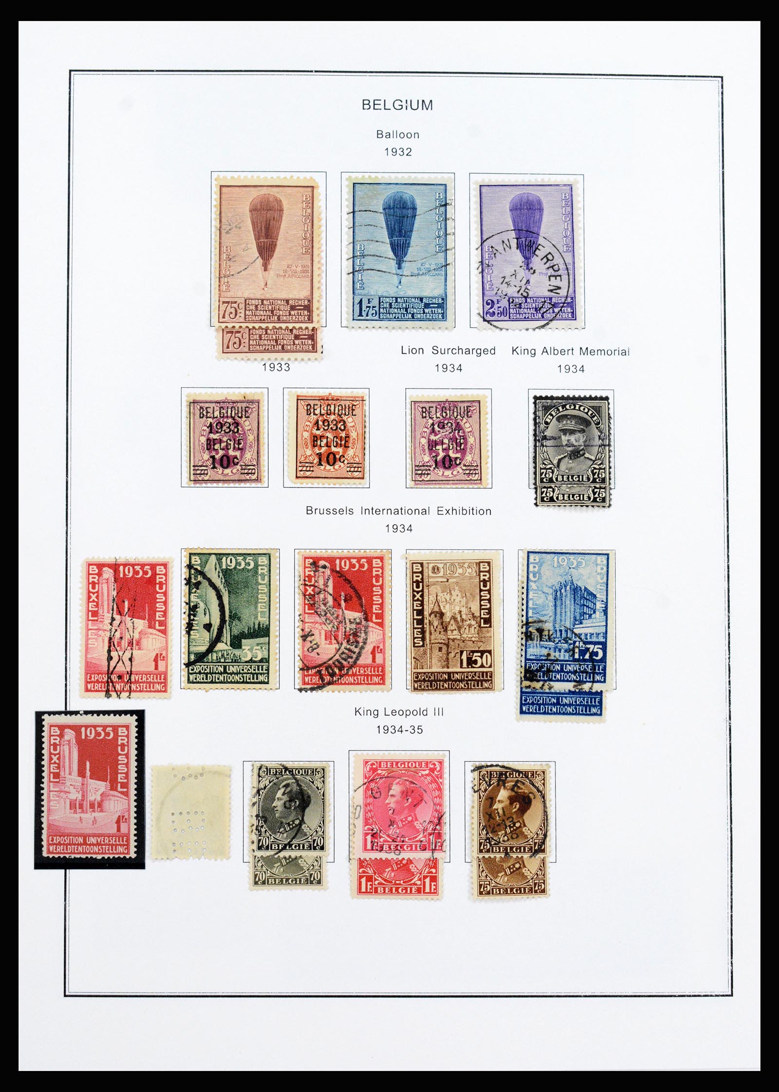 37240 023 - Stamp collection 37240 Belgium 1849-1996.