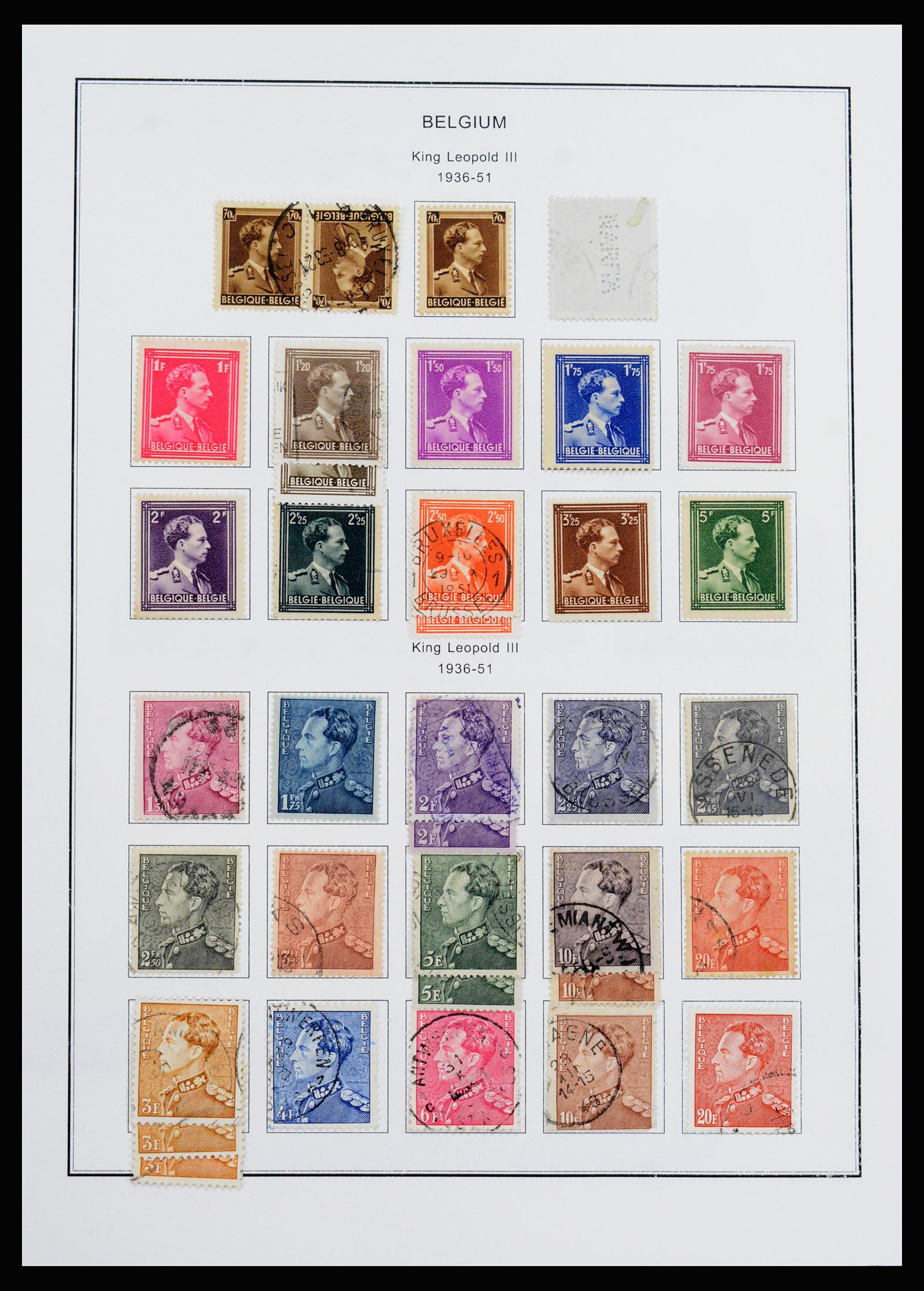 37240 027 - Stamp collection 37240 Belgium 1849-1996.