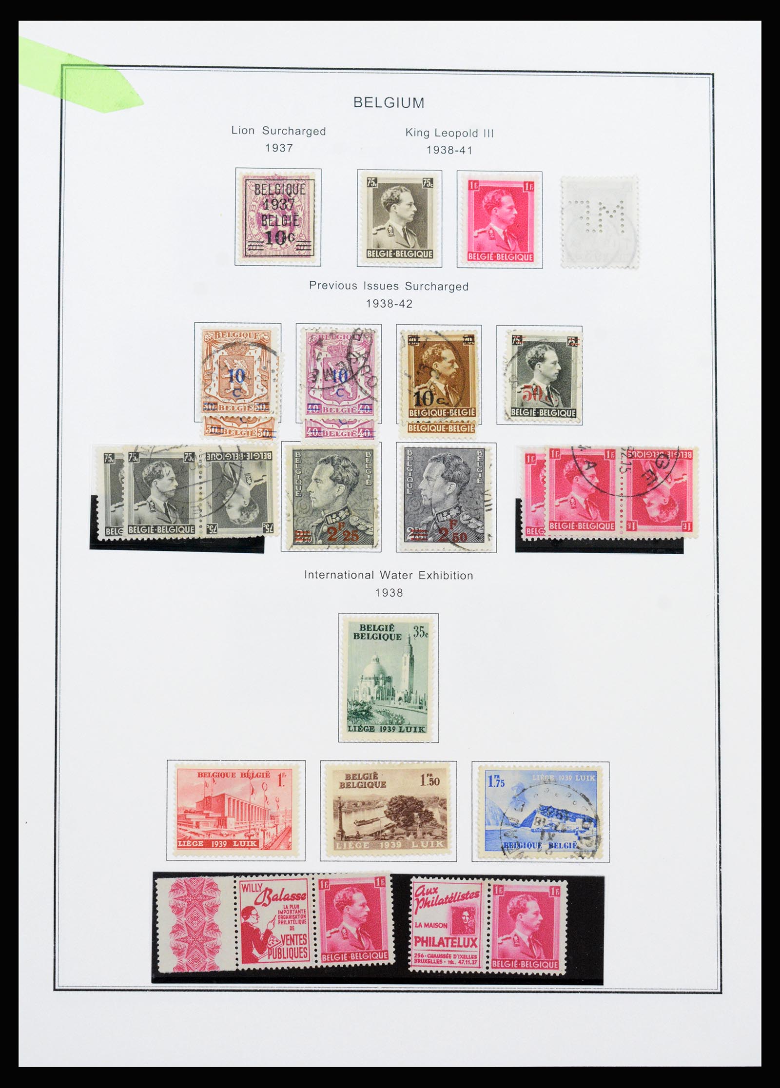 37240 029 - Stamp collection 37240 Belgium 1849-1996.