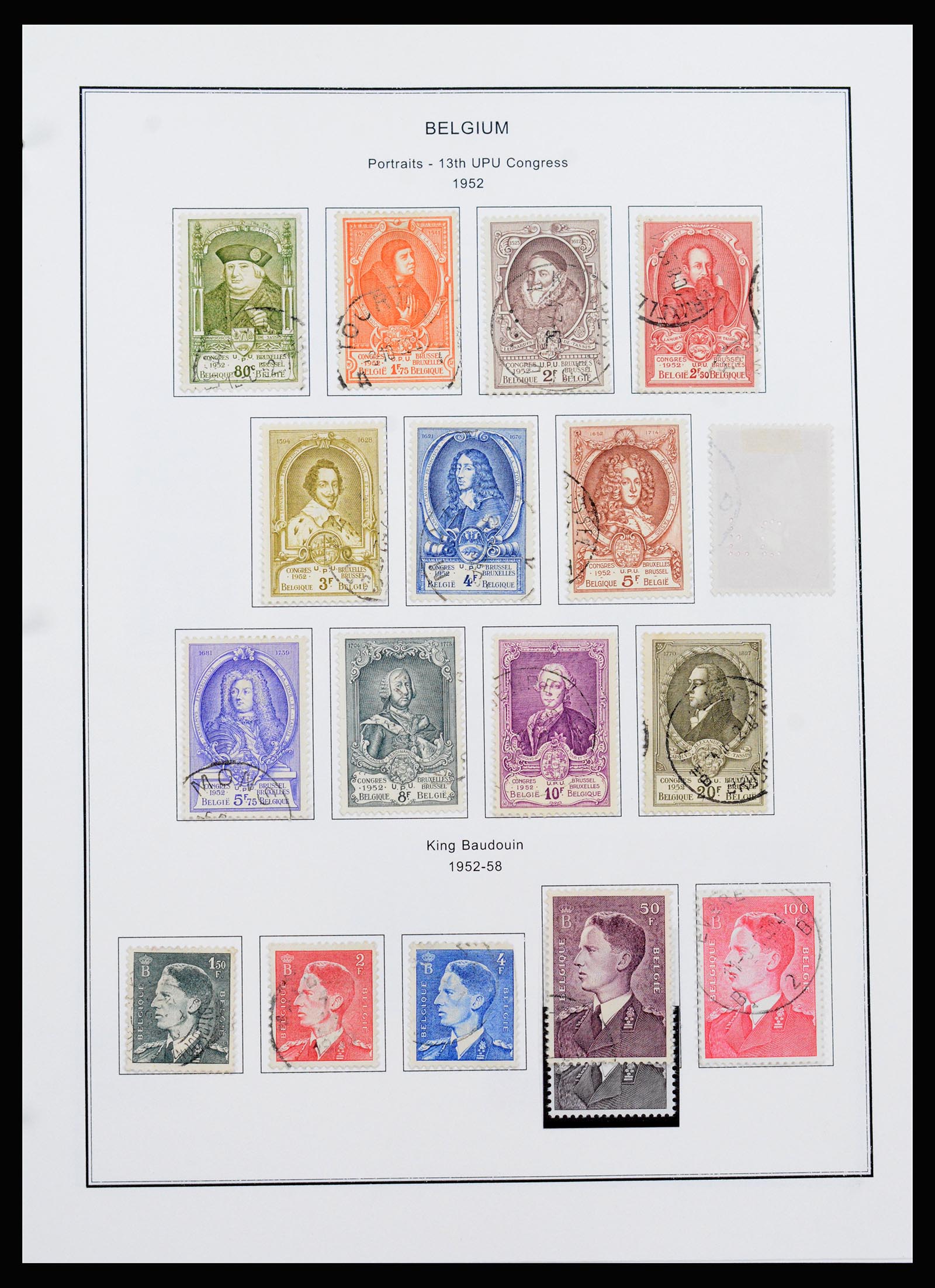 37240 043 - Stamp collection 37240 Belgium 1849-1996.