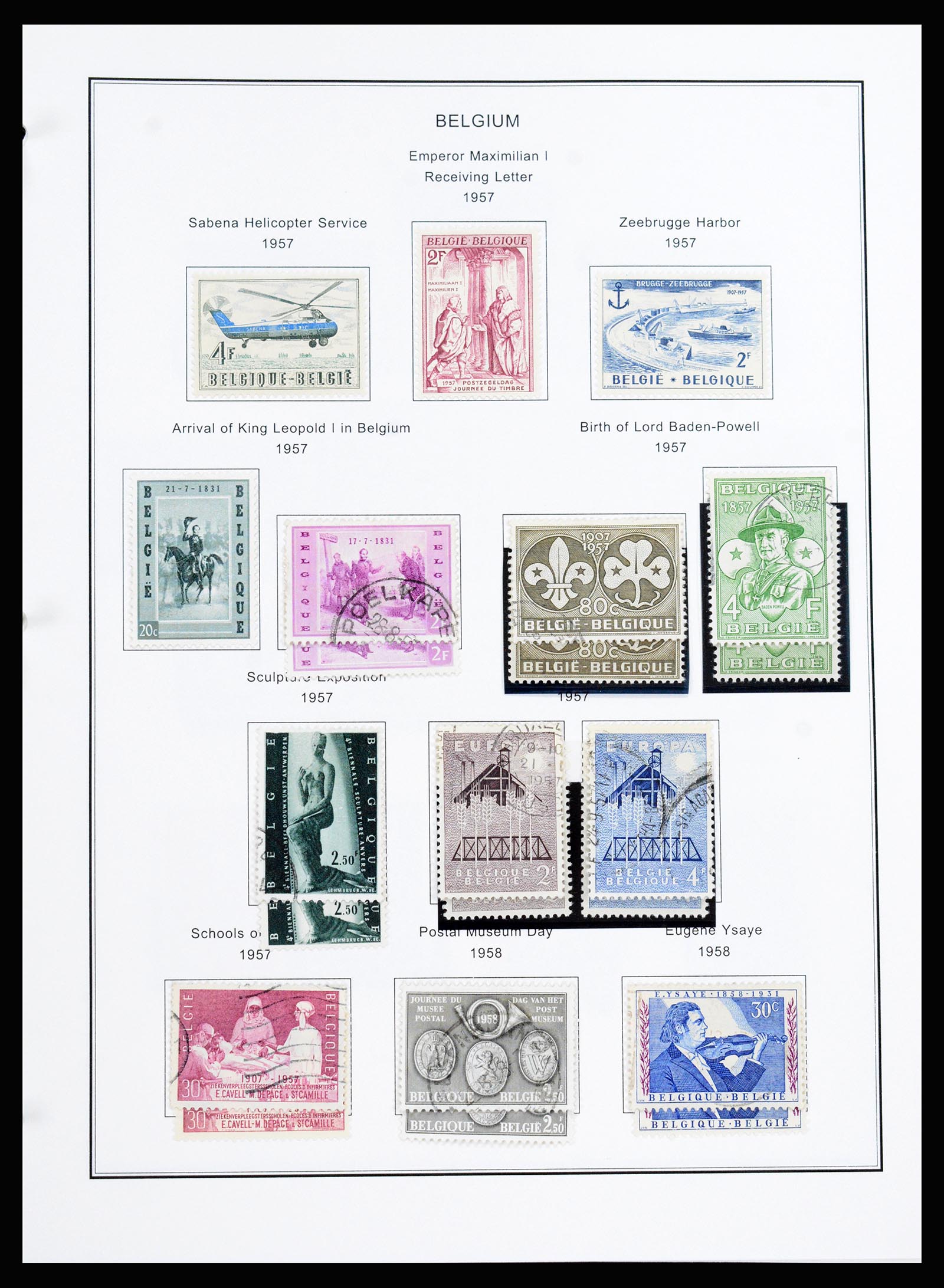 37240 049 - Postzegelverzameling 37240 België 1849-1996.