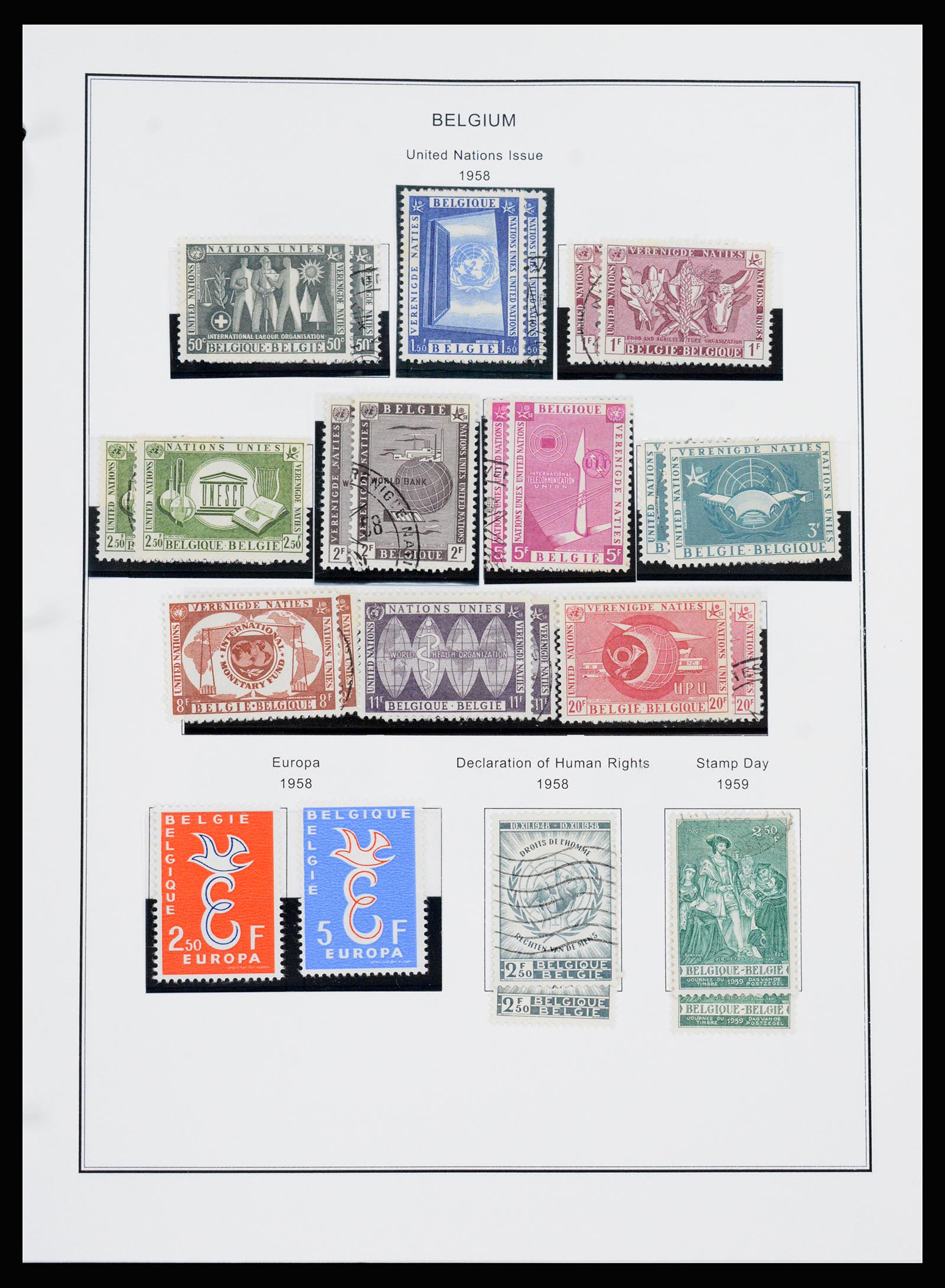 37240 050 - Postzegelverzameling 37240 België 1849-1996.