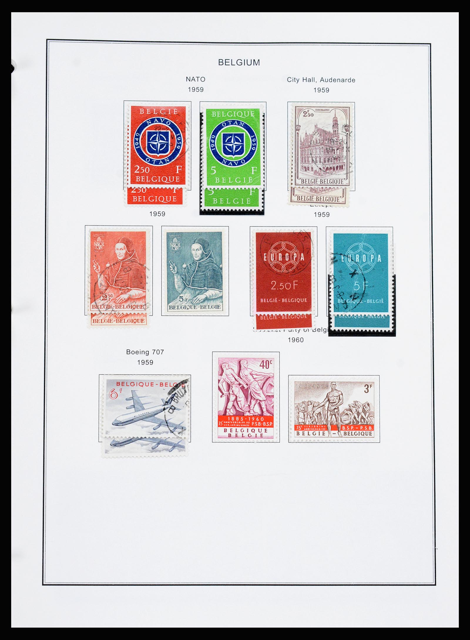 37240 051 - Stamp collection 37240 Belgium 1849-1996.