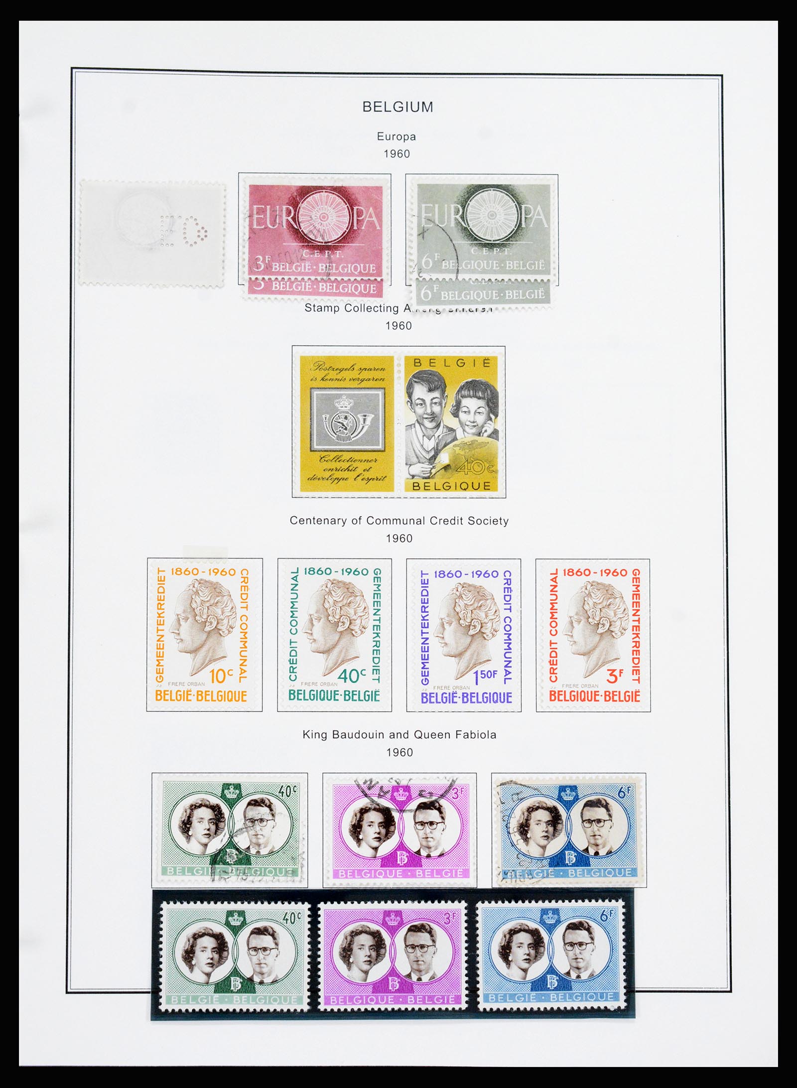 37240 053 - Postzegelverzameling 37240 België 1849-1996.