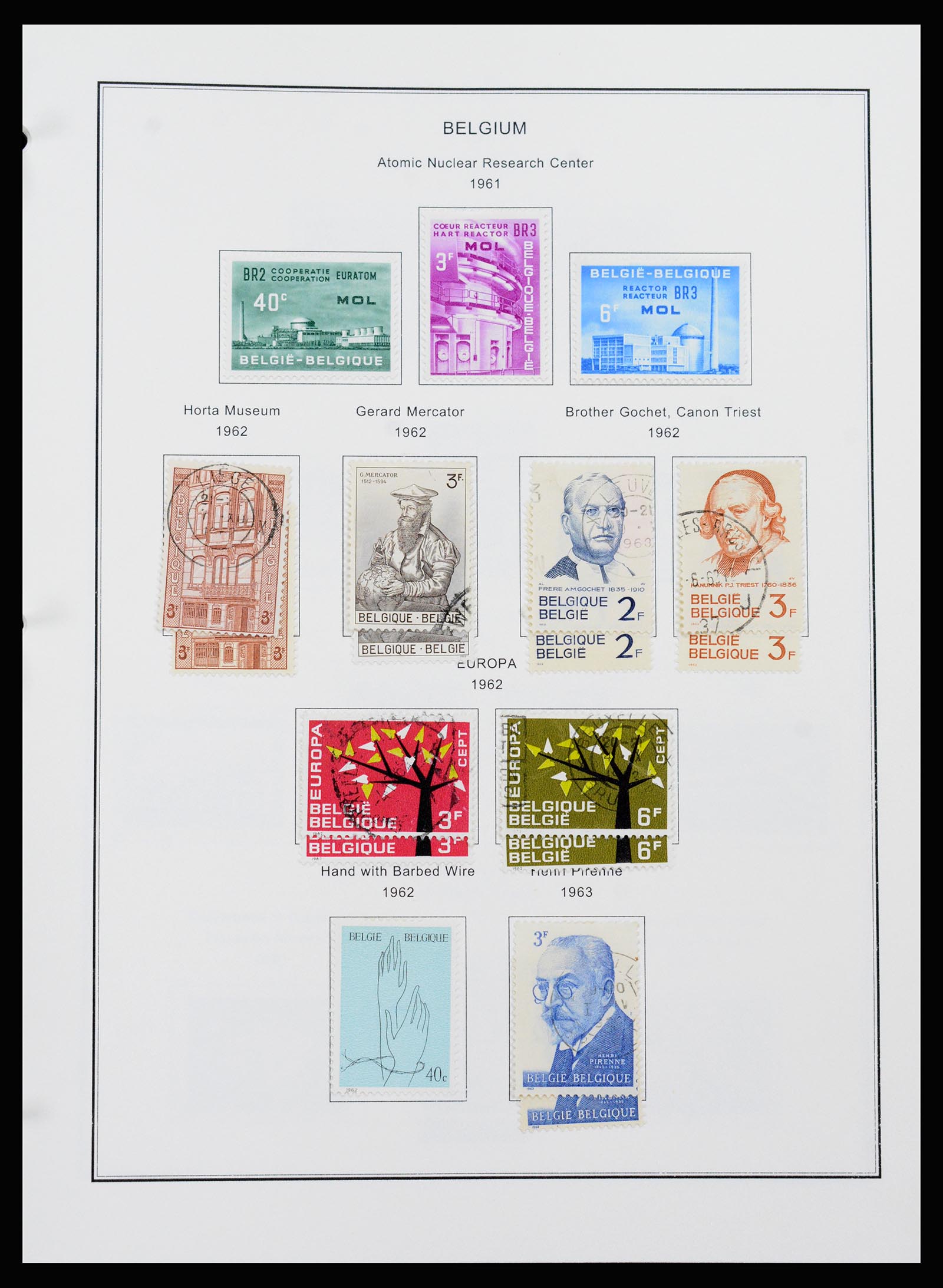 37240 055 - Stamp collection 37240 Belgium 1849-1996.