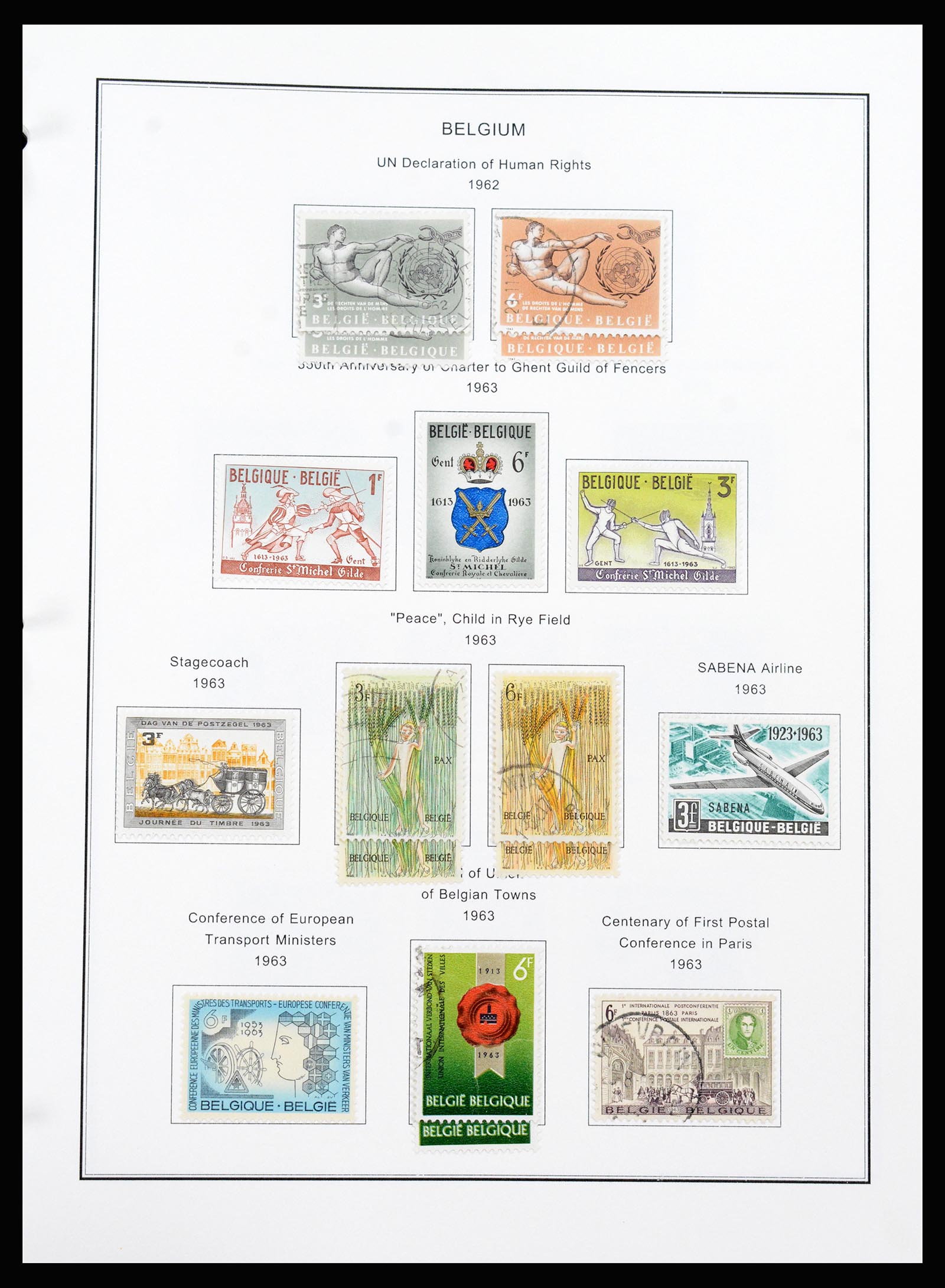 37240 056 - Stamp collection 37240 Belgium 1849-1996.