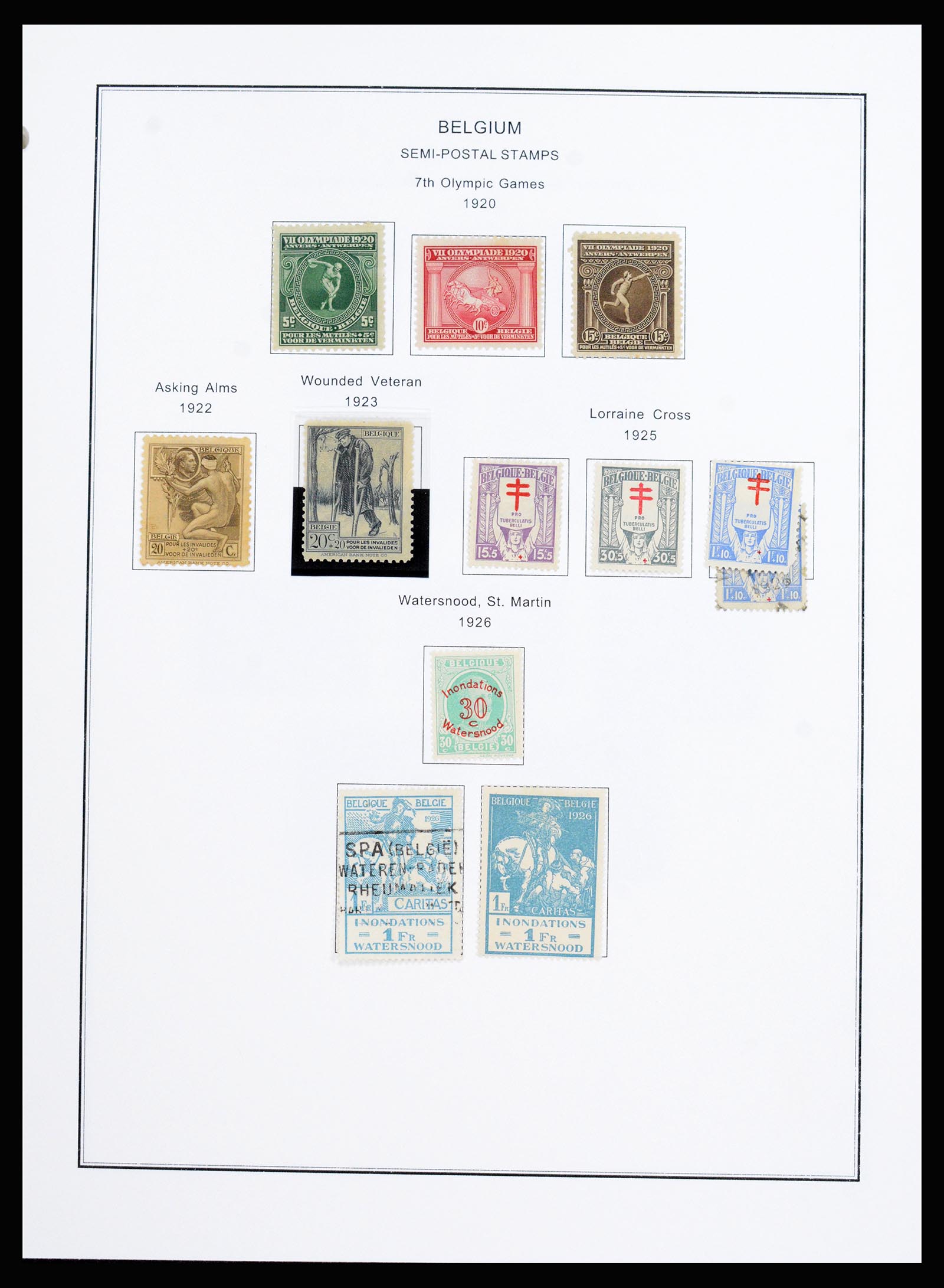 37240 080 - Stamp collection 37240 Belgium 1849-1996.