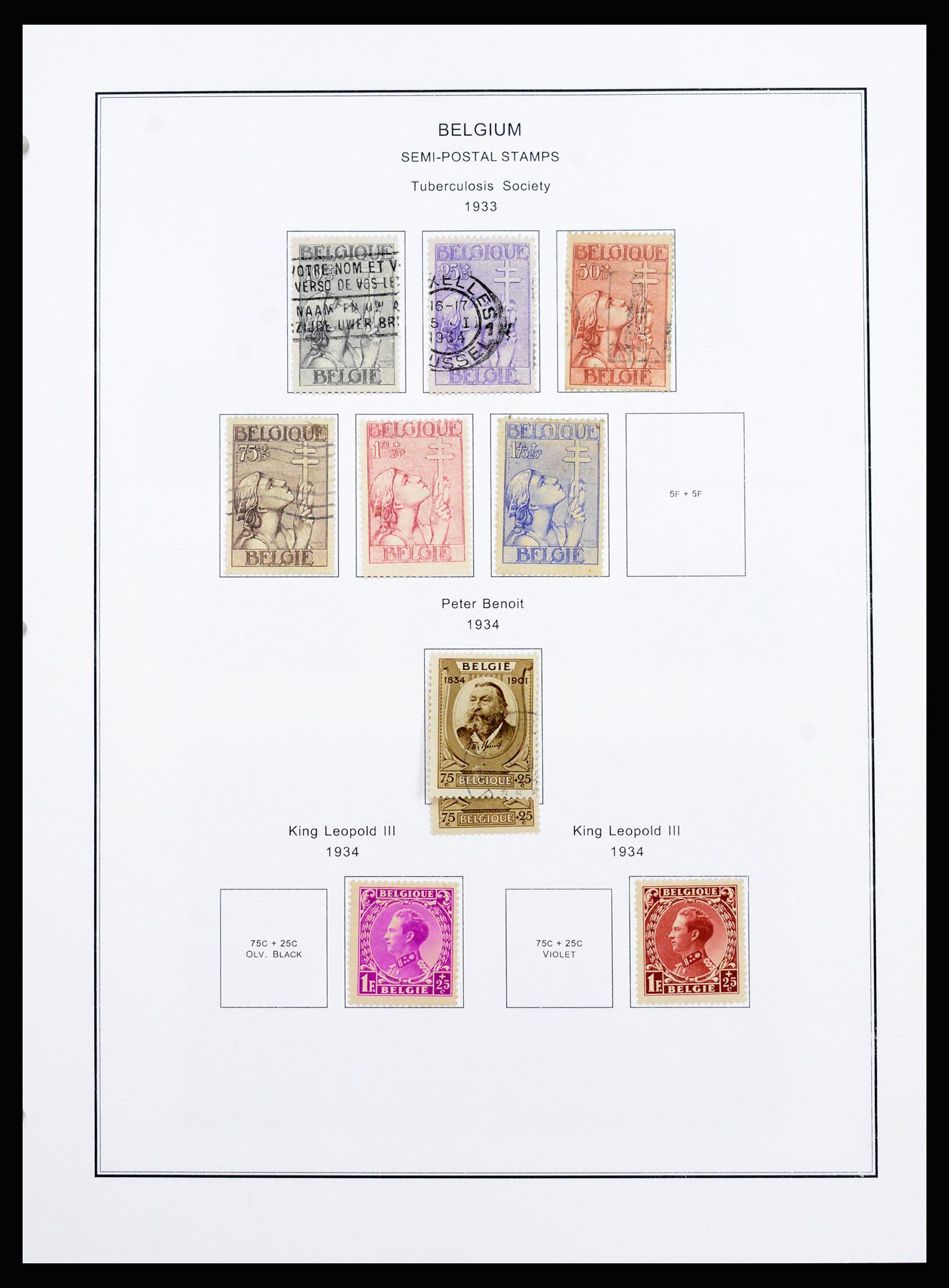 37240 087 - Stamp collection 37240 Belgium 1849-1996.