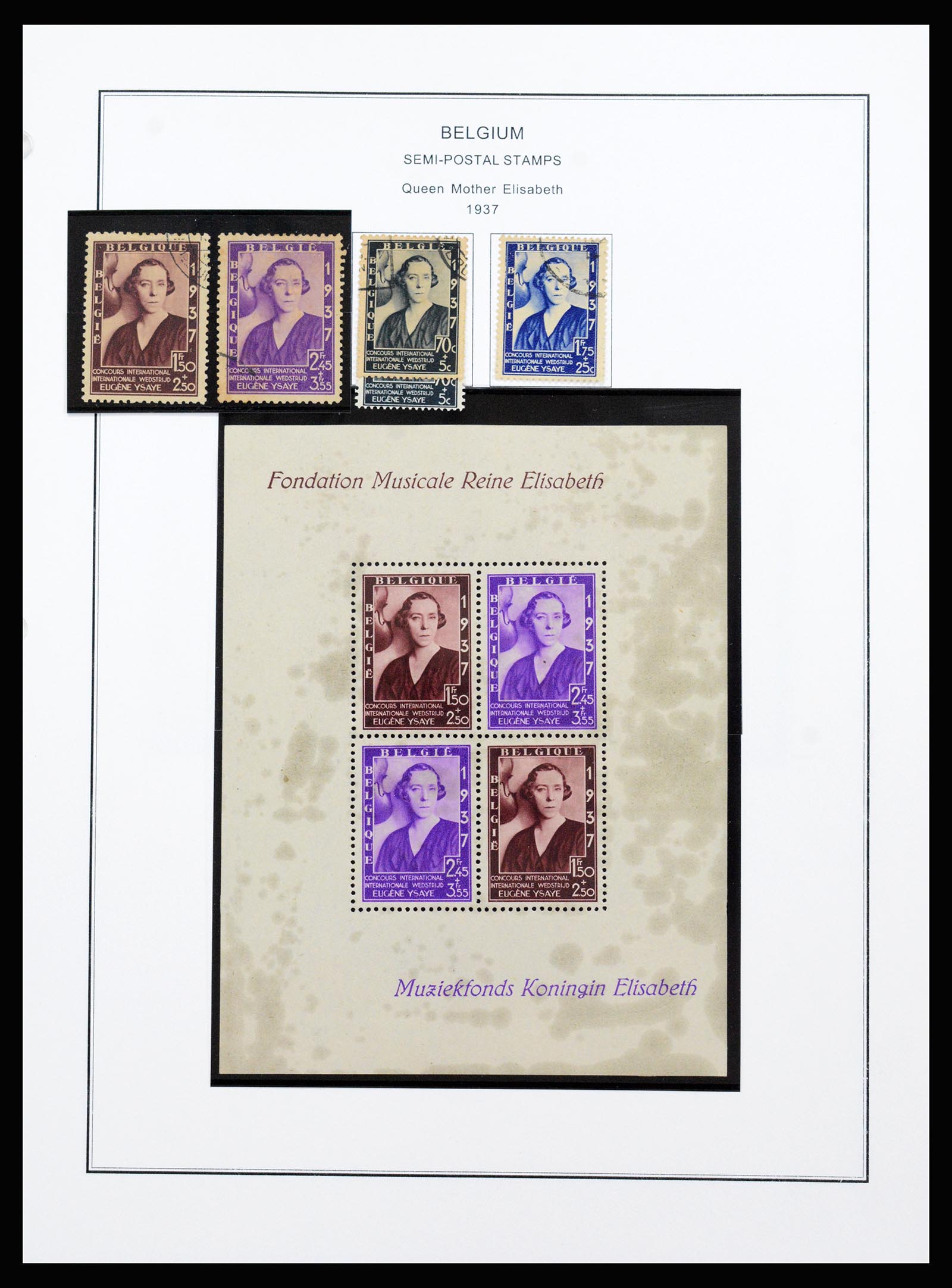 37240 093 - Stamp collection 37240 Belgium 1849-1996.