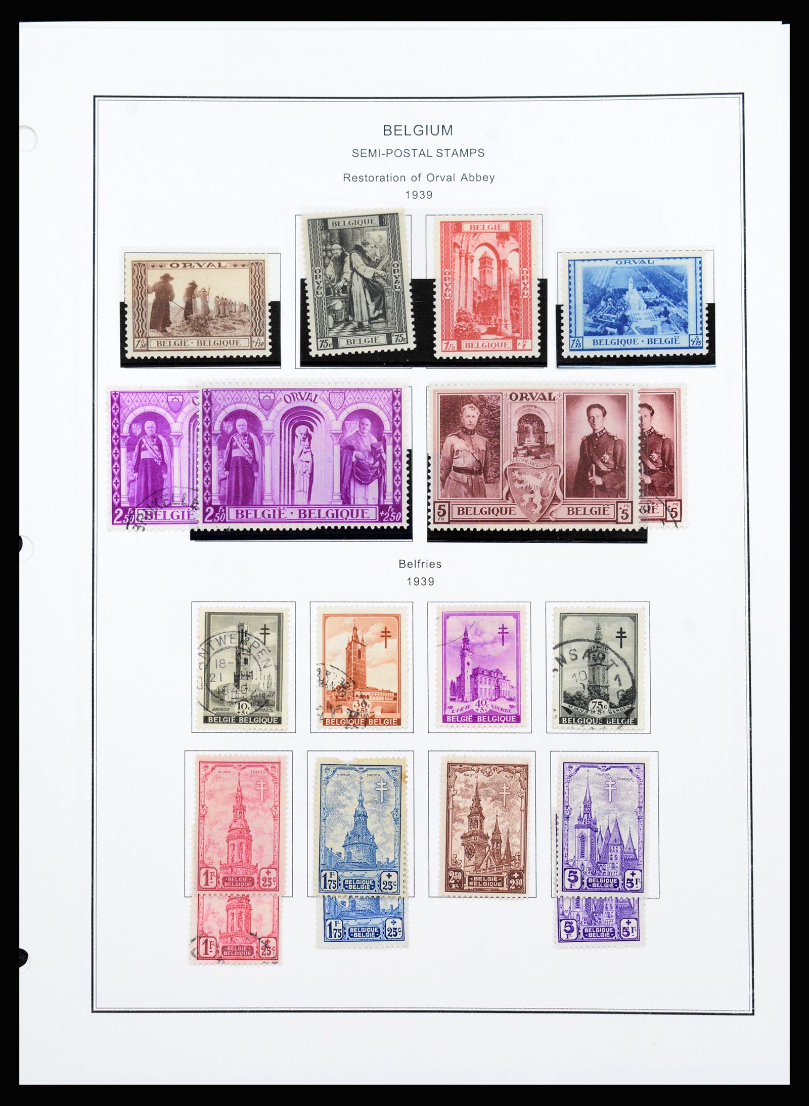 37240 100 - Stamp collection 37240 Belgium 1849-1996.