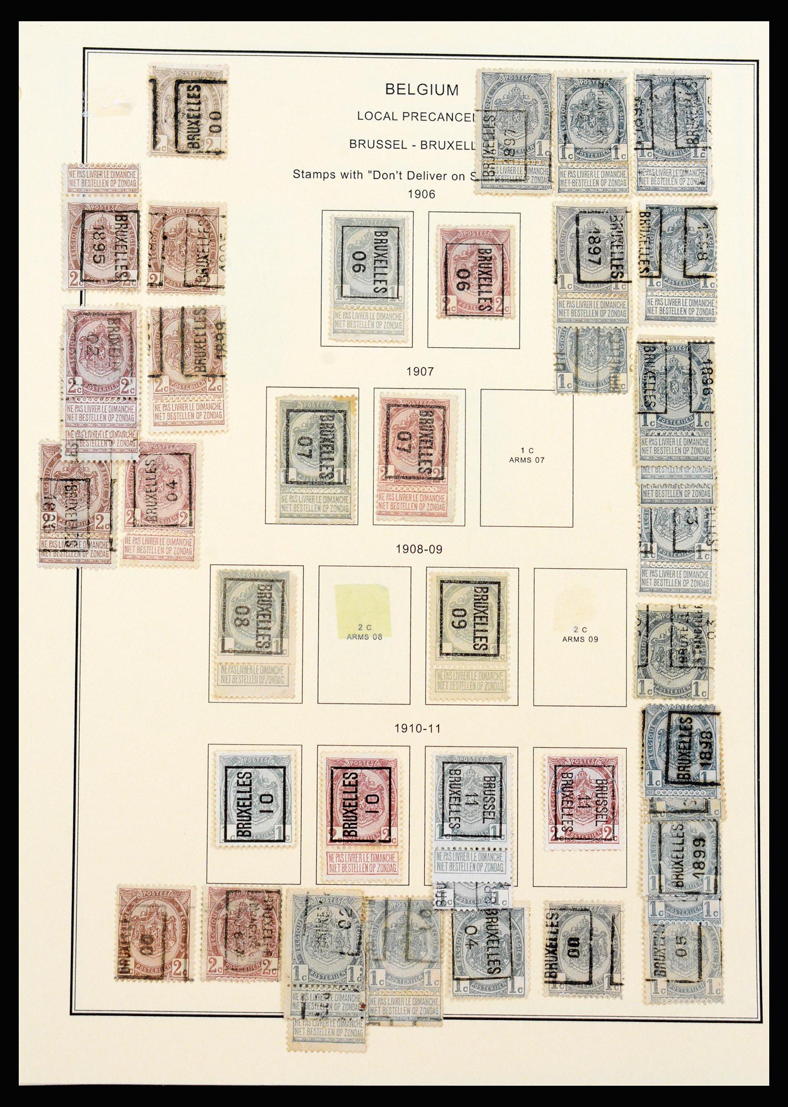 37240 369 - Stamp collection 37240 Belgium 1849-1996.