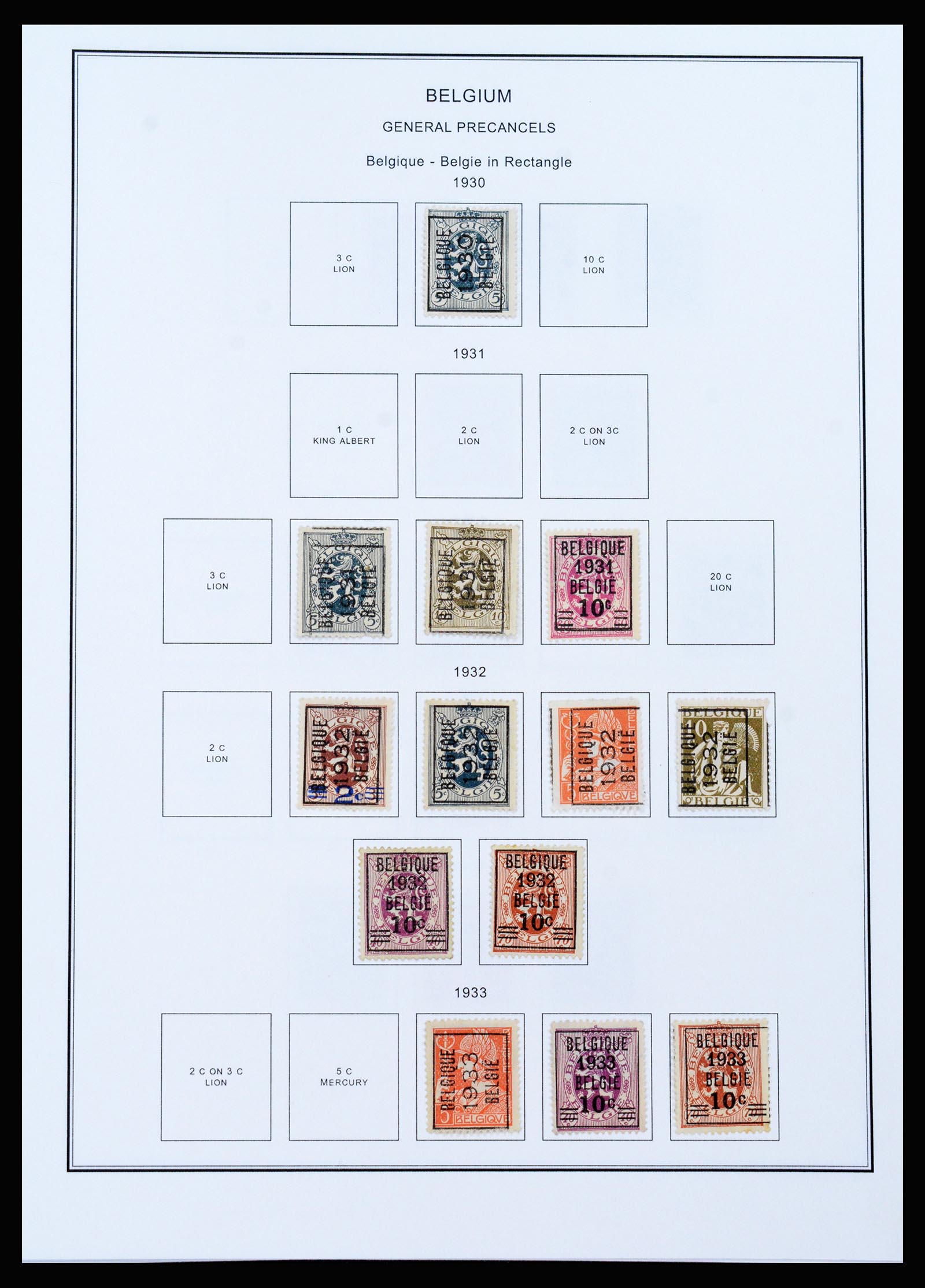 37240 375 - Stamp collection 37240 Belgium 1849-1996.