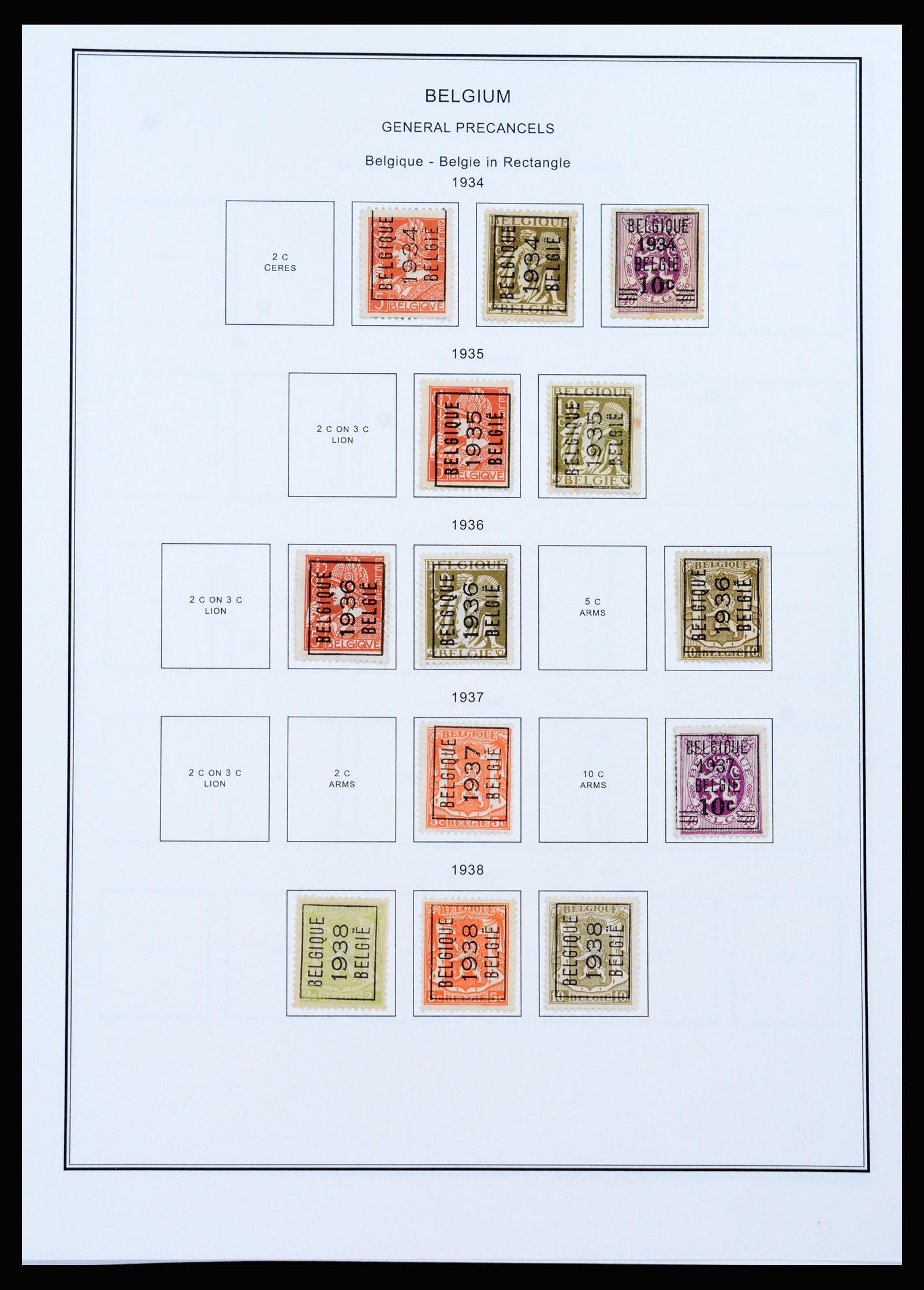 37240 376 - Stamp collection 37240 Belgium 1849-1996.