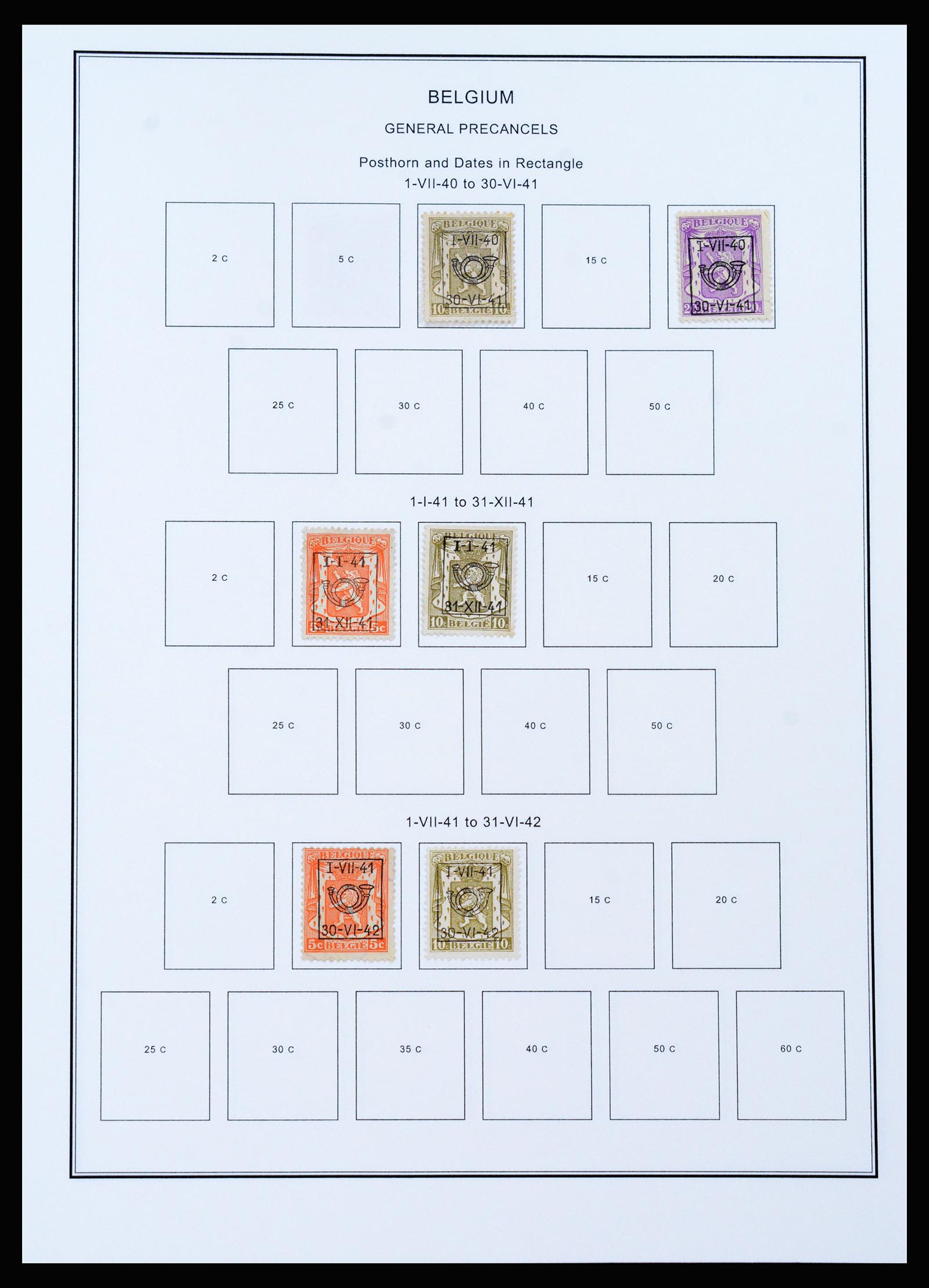 37240 379 - Stamp collection 37240 Belgium 1849-1996.