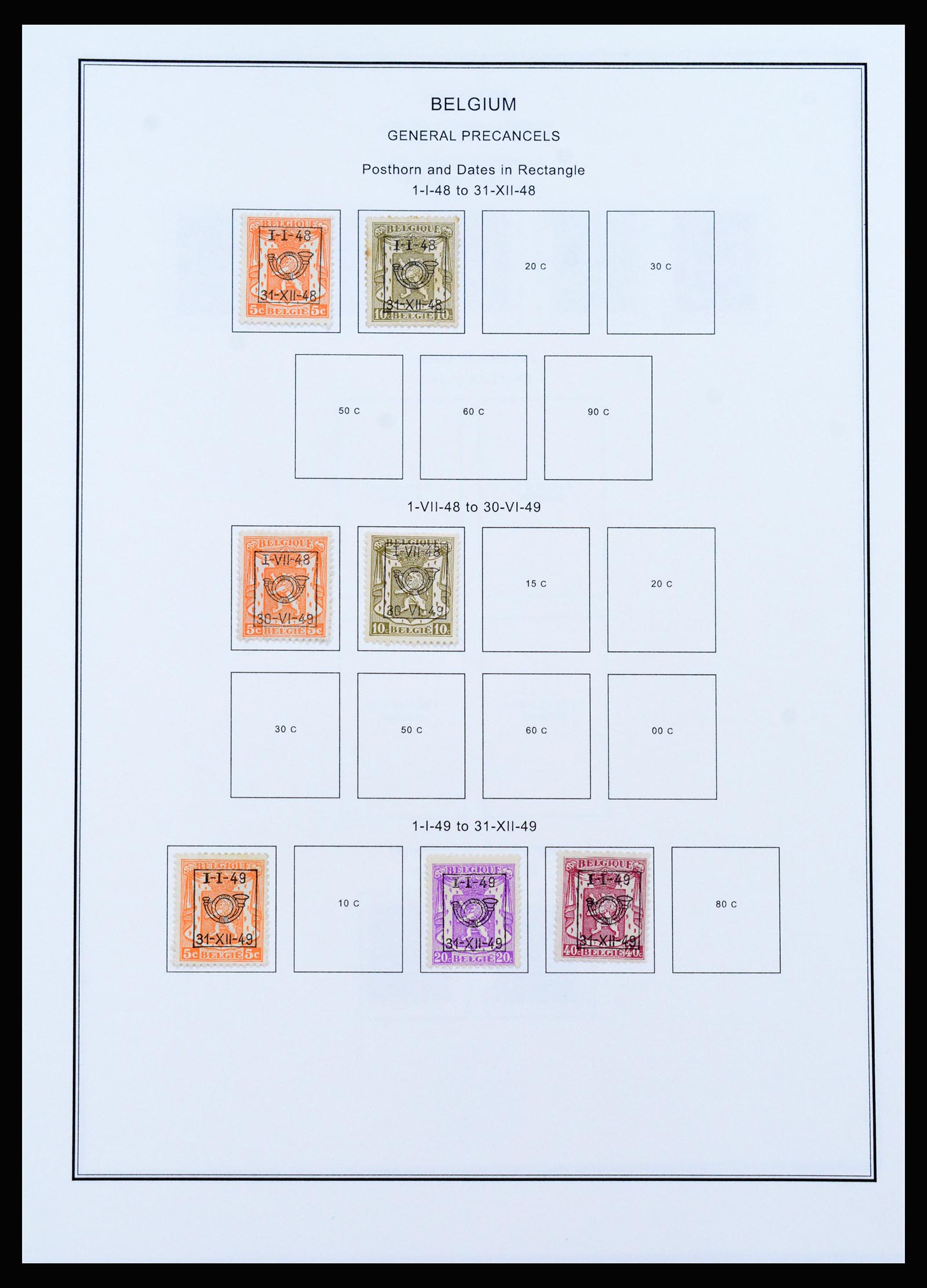 37240 384 - Stamp collection 37240 Belgium 1849-1996.