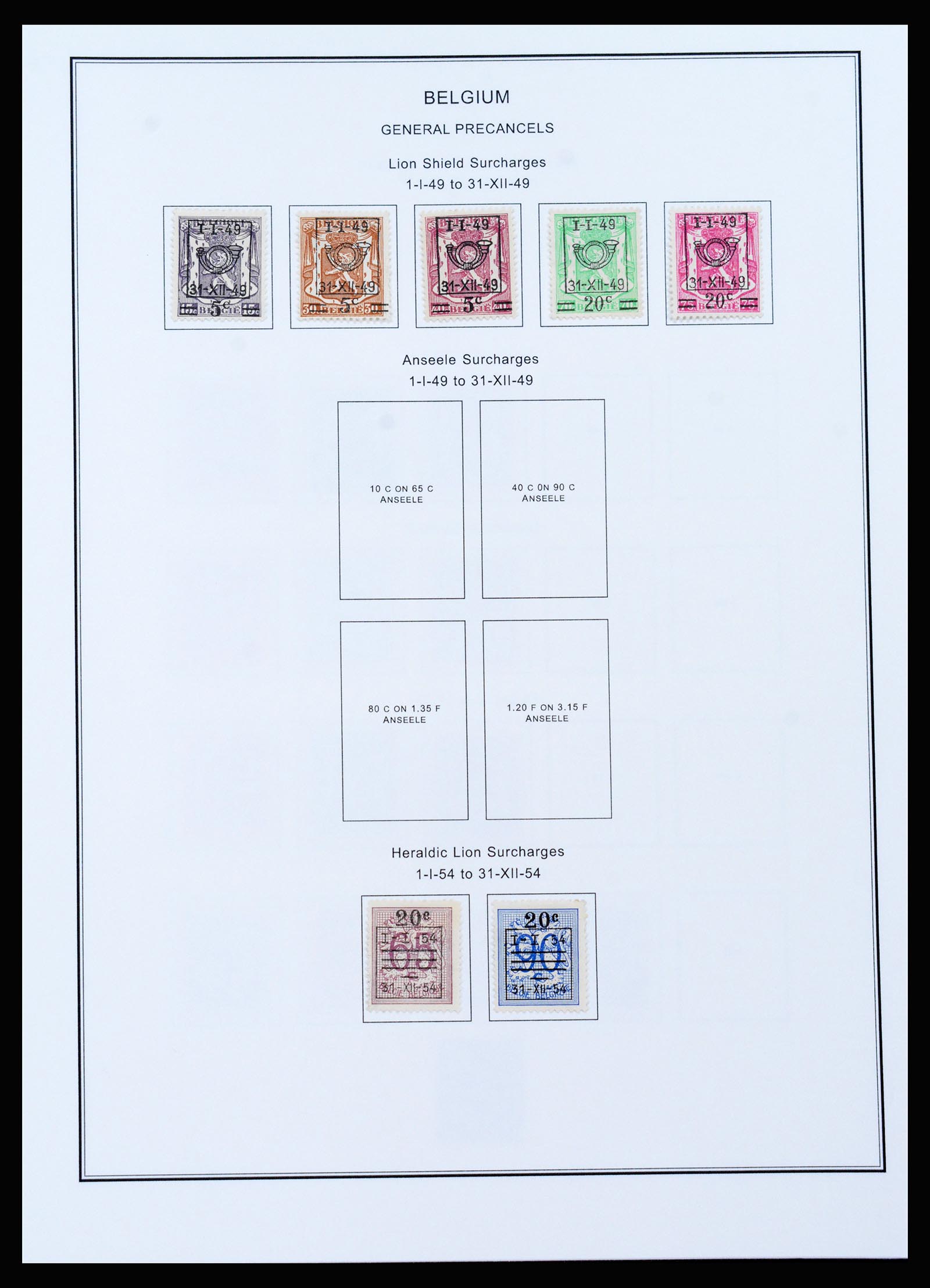 37240 385 - Stamp collection 37240 Belgium 1849-1996.