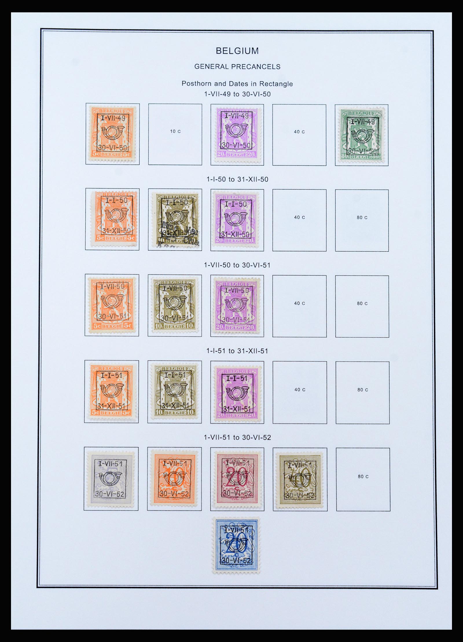 37240 386 - Stamp collection 37240 Belgium 1849-1996.
