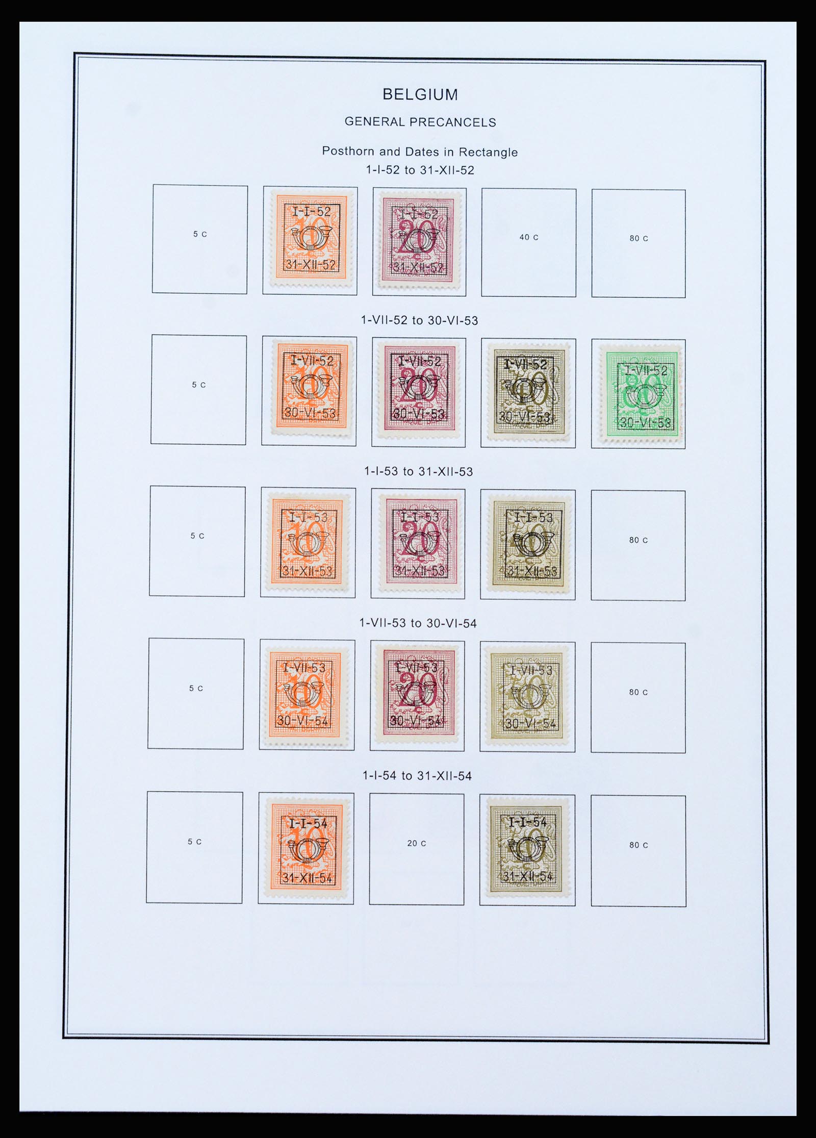 37240 387 - Stamp collection 37240 Belgium 1849-1996.