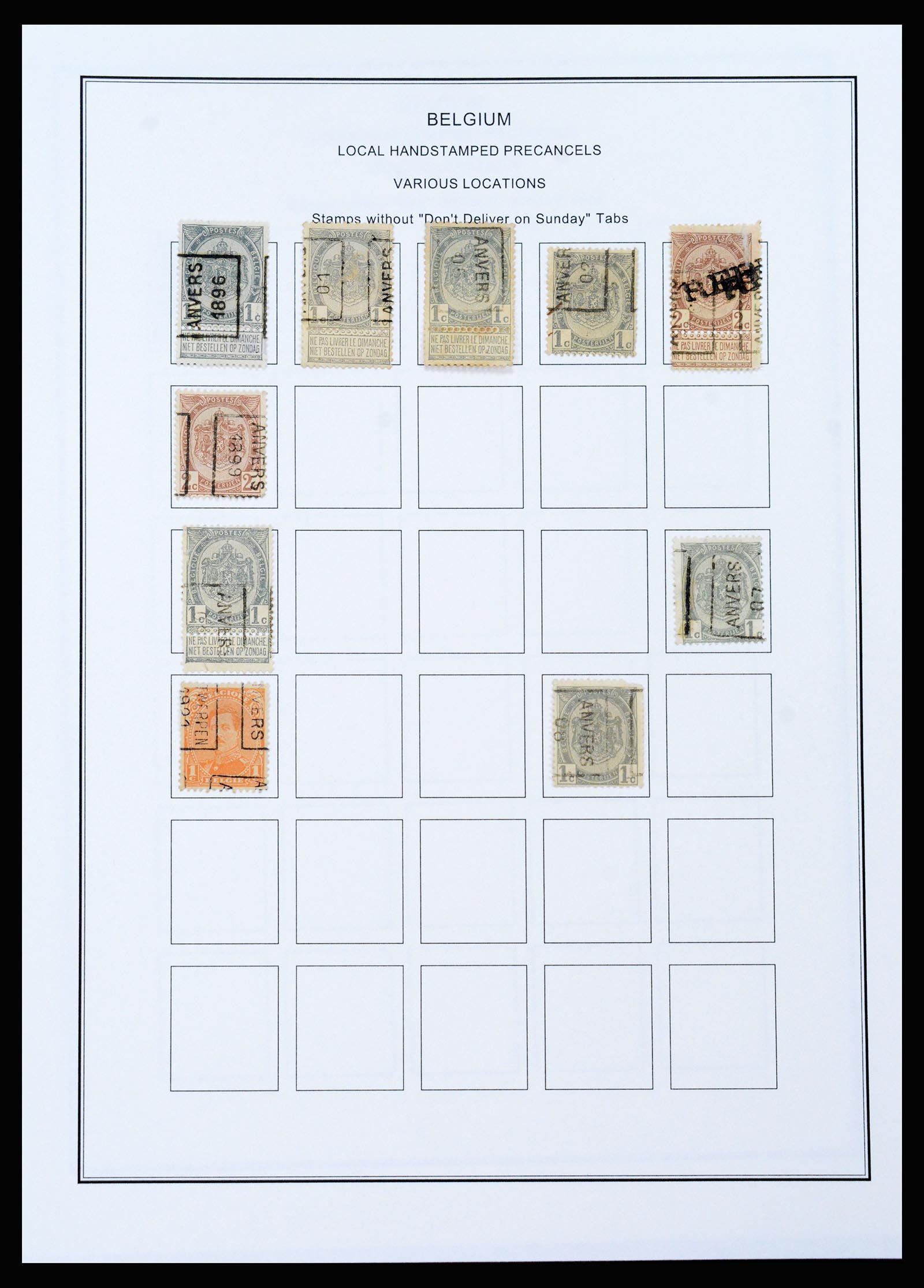 37240 403 - Stamp collection 37240 Belgium 1849-1996.
