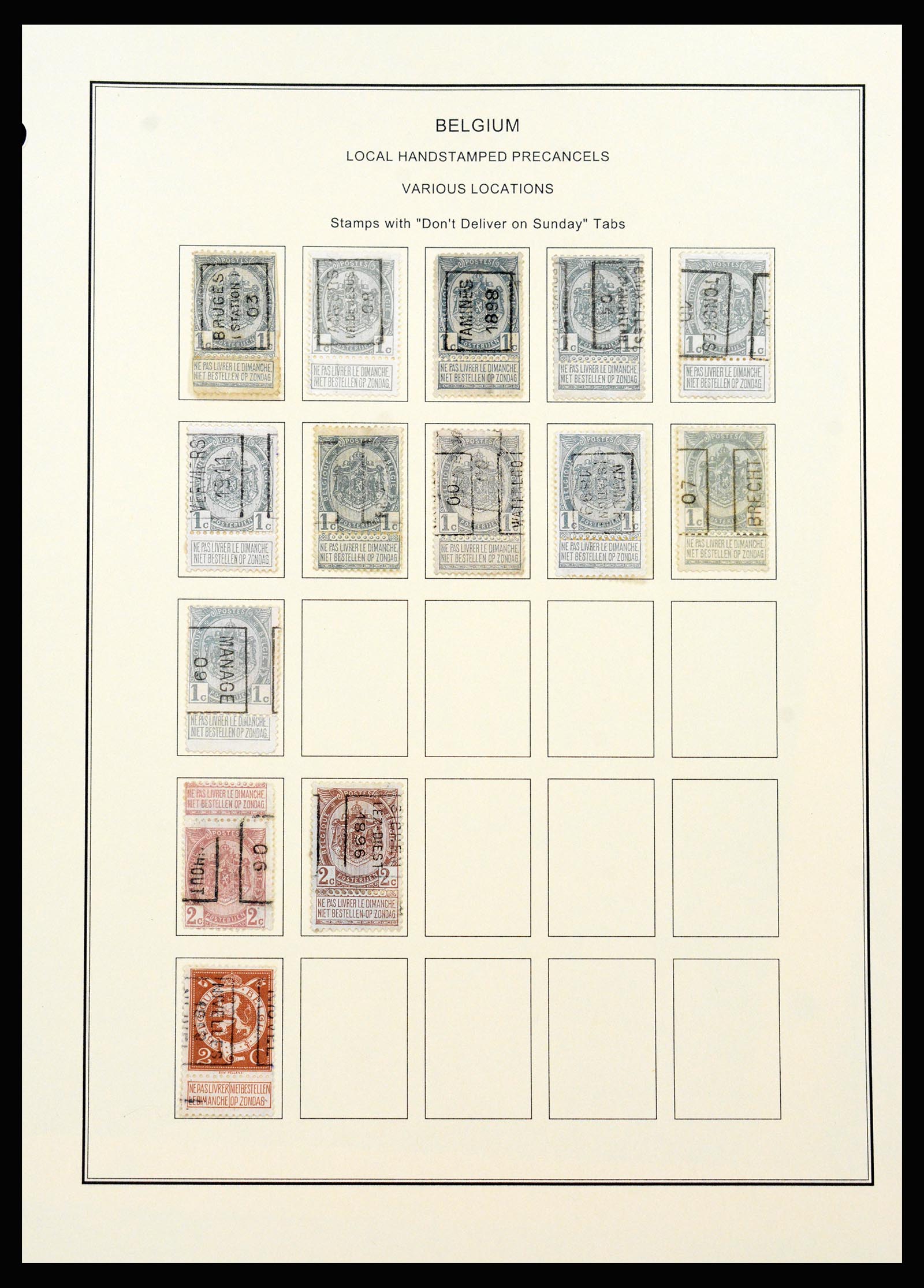 37240 407 - Stamp collection 37240 Belgium 1849-1996.